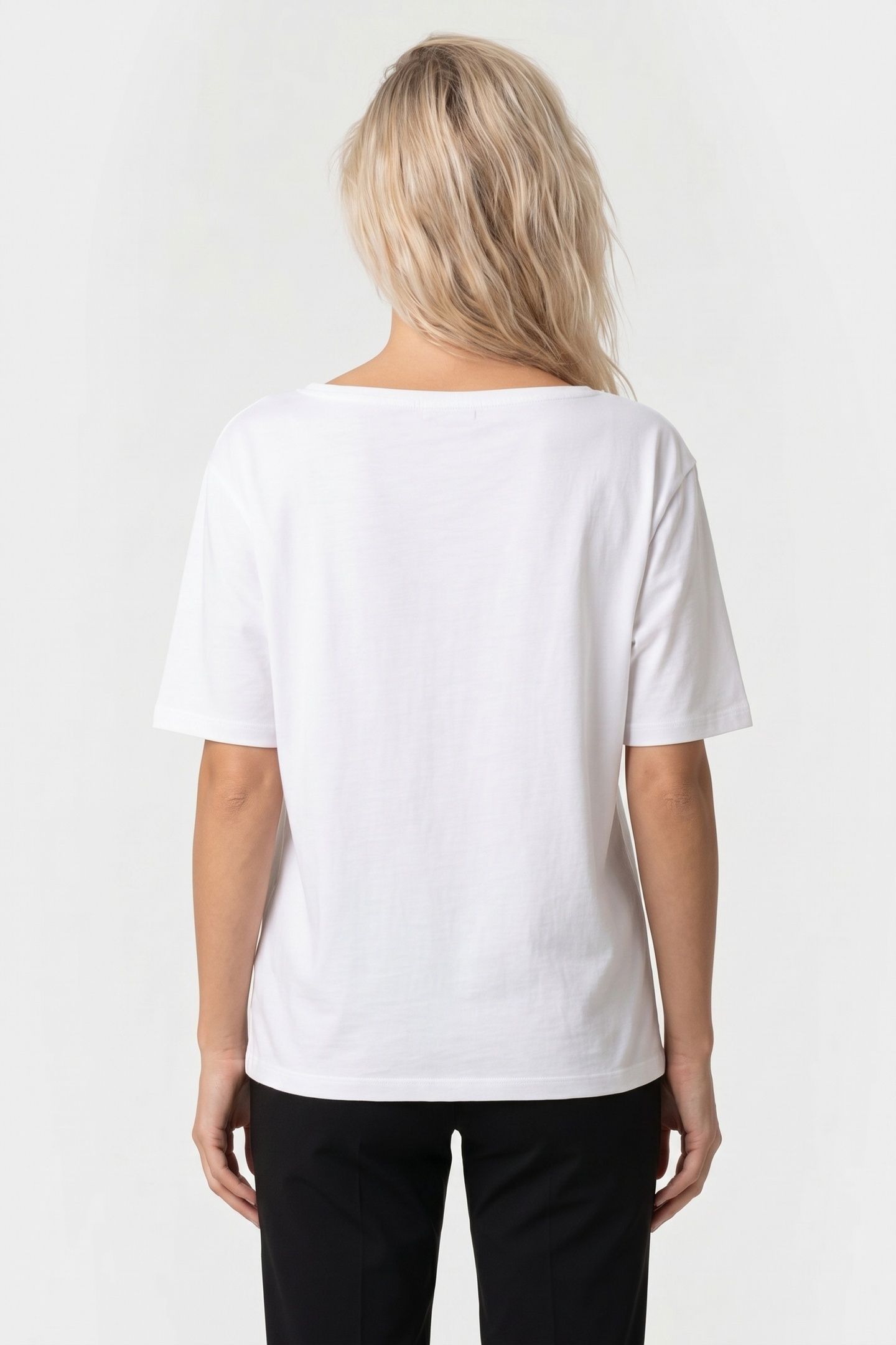 LOGOED T-SHIRT COTTON WHITE 2