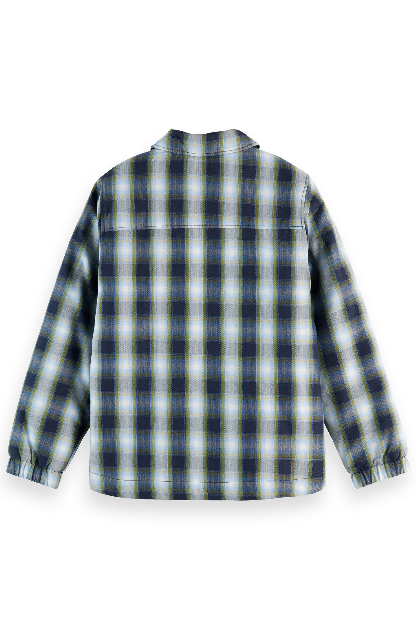 BOY PADDED CHECKED SHIRTJACKET SKY CAPTAIN/ CALLA GREEN CHEC 2