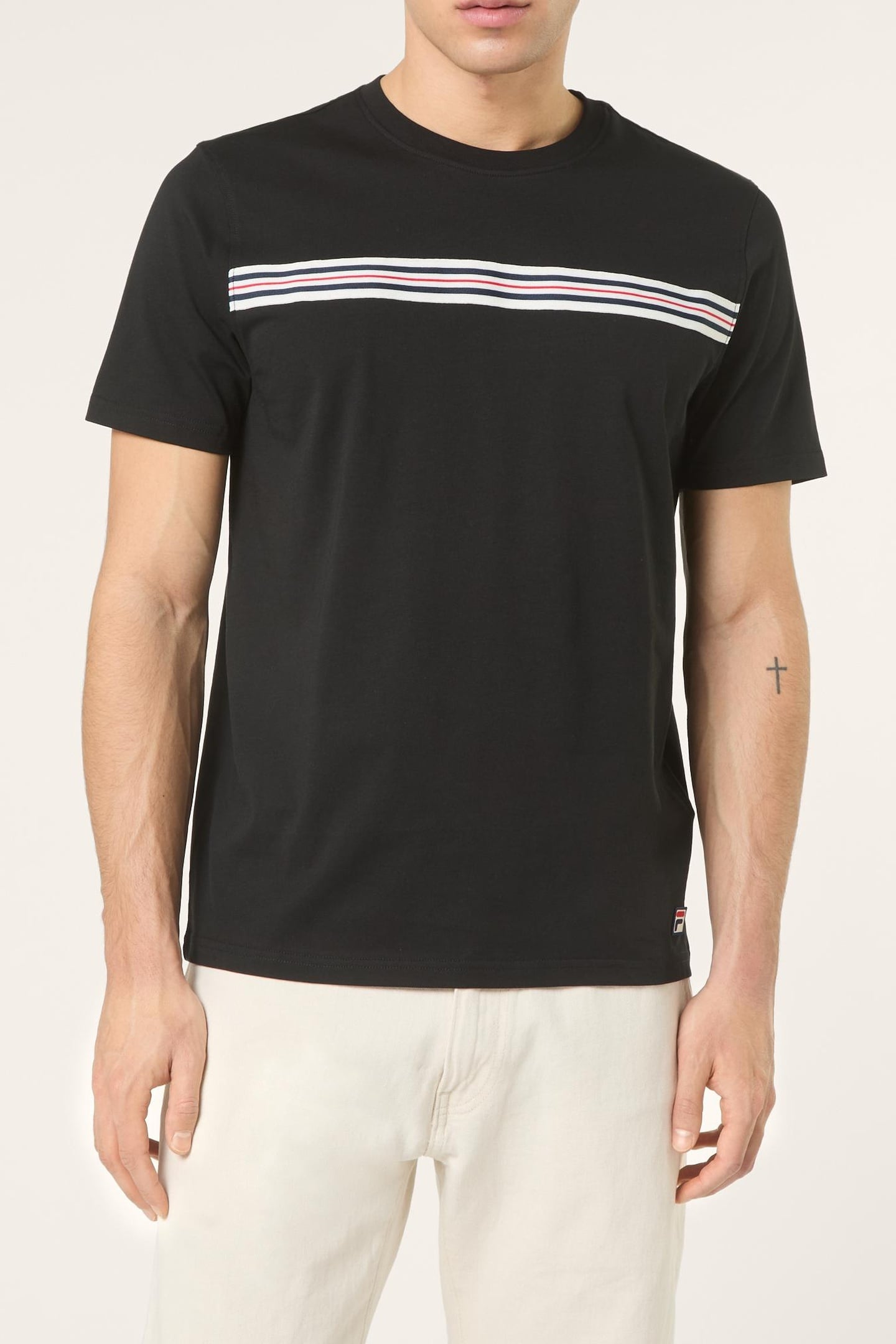 DIECIMO REGULAR HERITAGE TAPE T-SHIRT BLACK 1