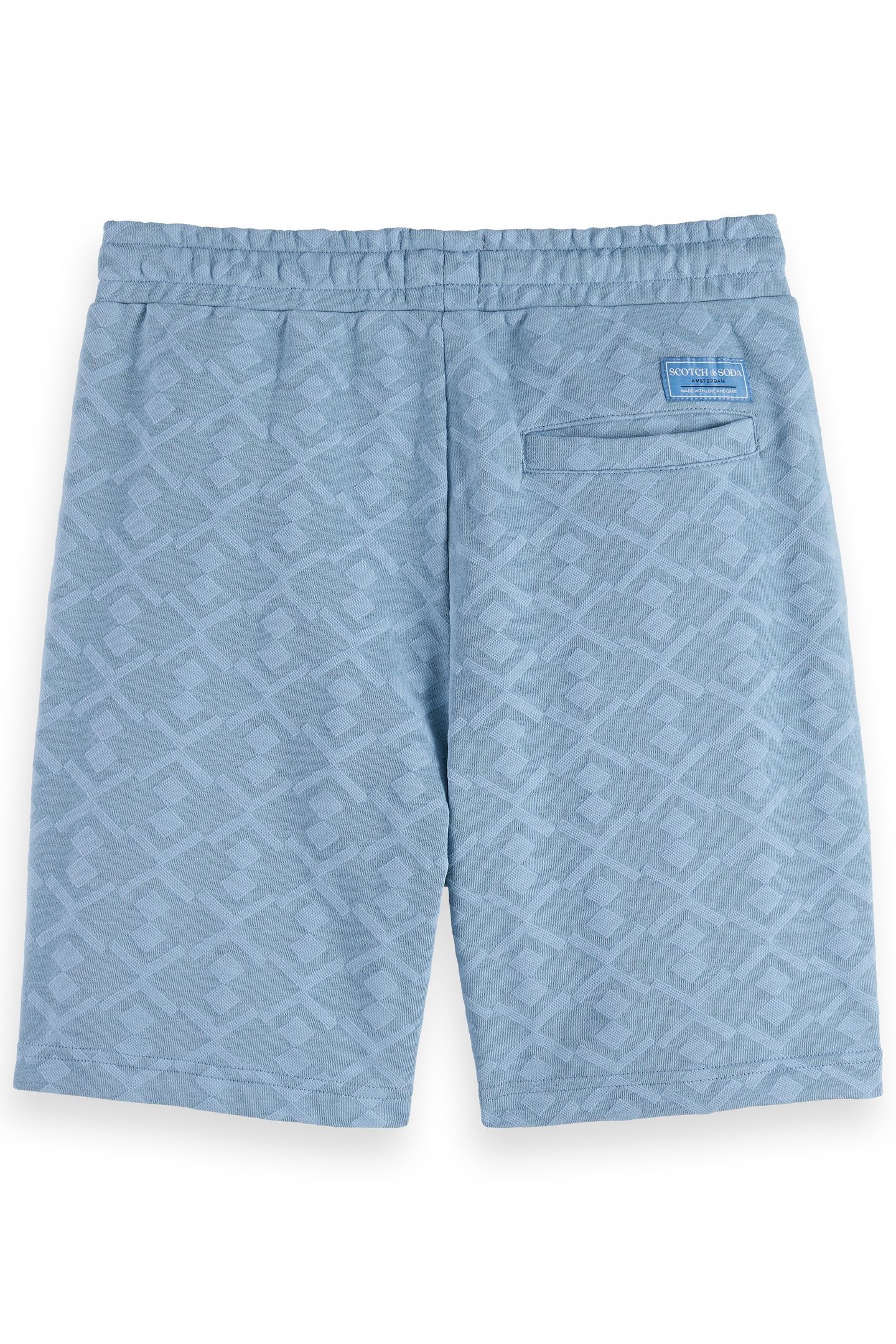 JACQUARD TERRY SWEATSHORTS FADED DENIM 5