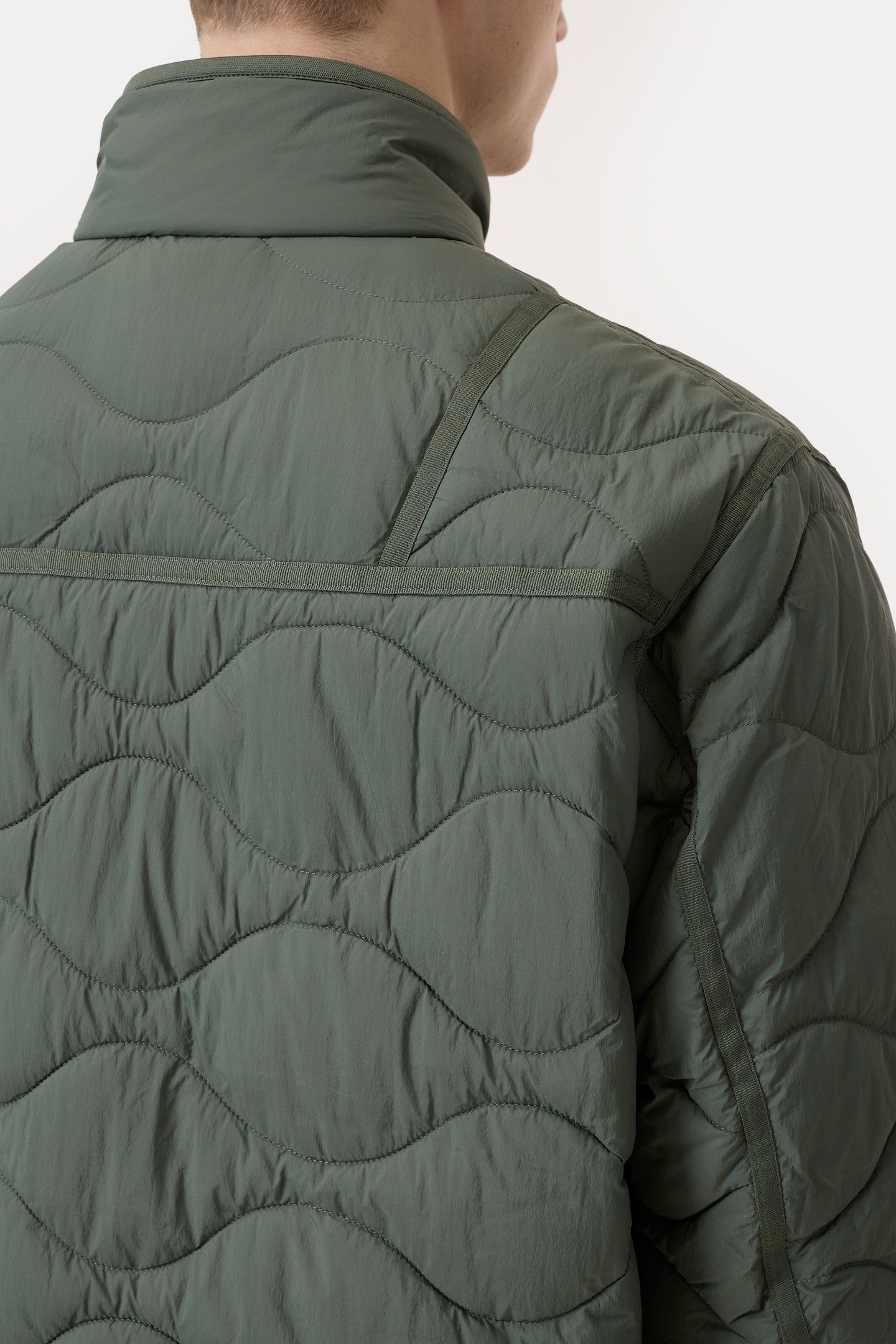 QUILTED JACKET OLIVE GREEN 3