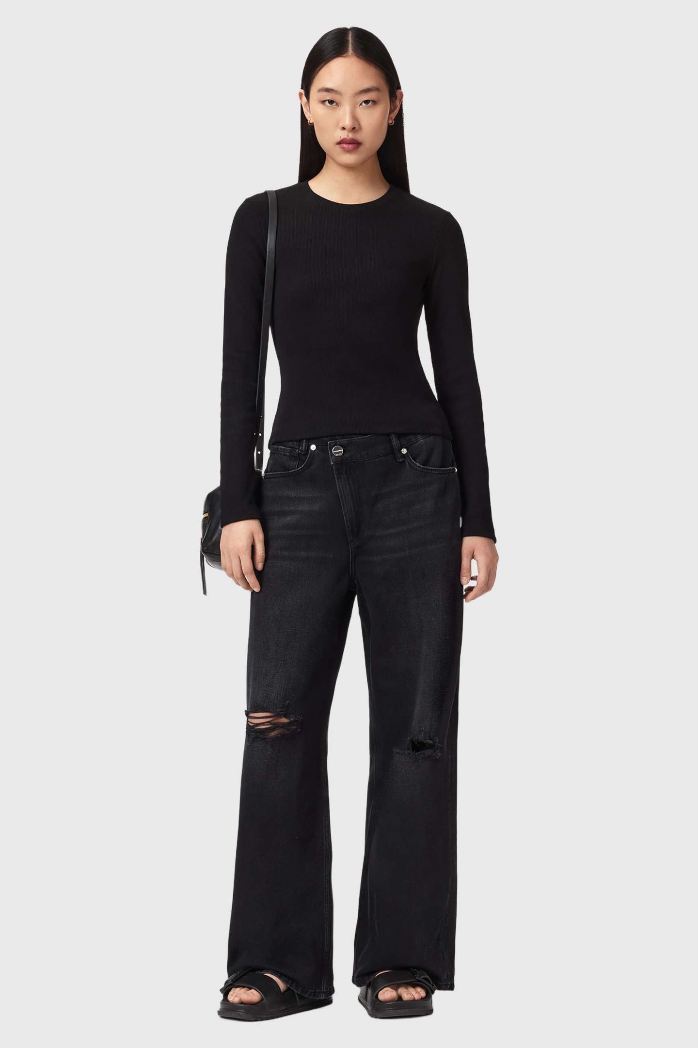 ELENA LS TEE BLACK 1