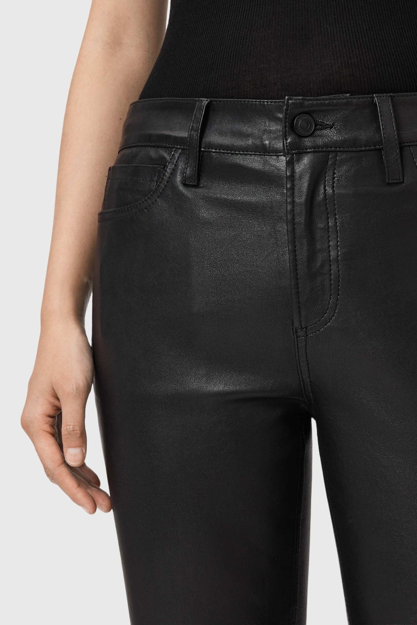 HALDAN LTHR TROUSER BLACK 7