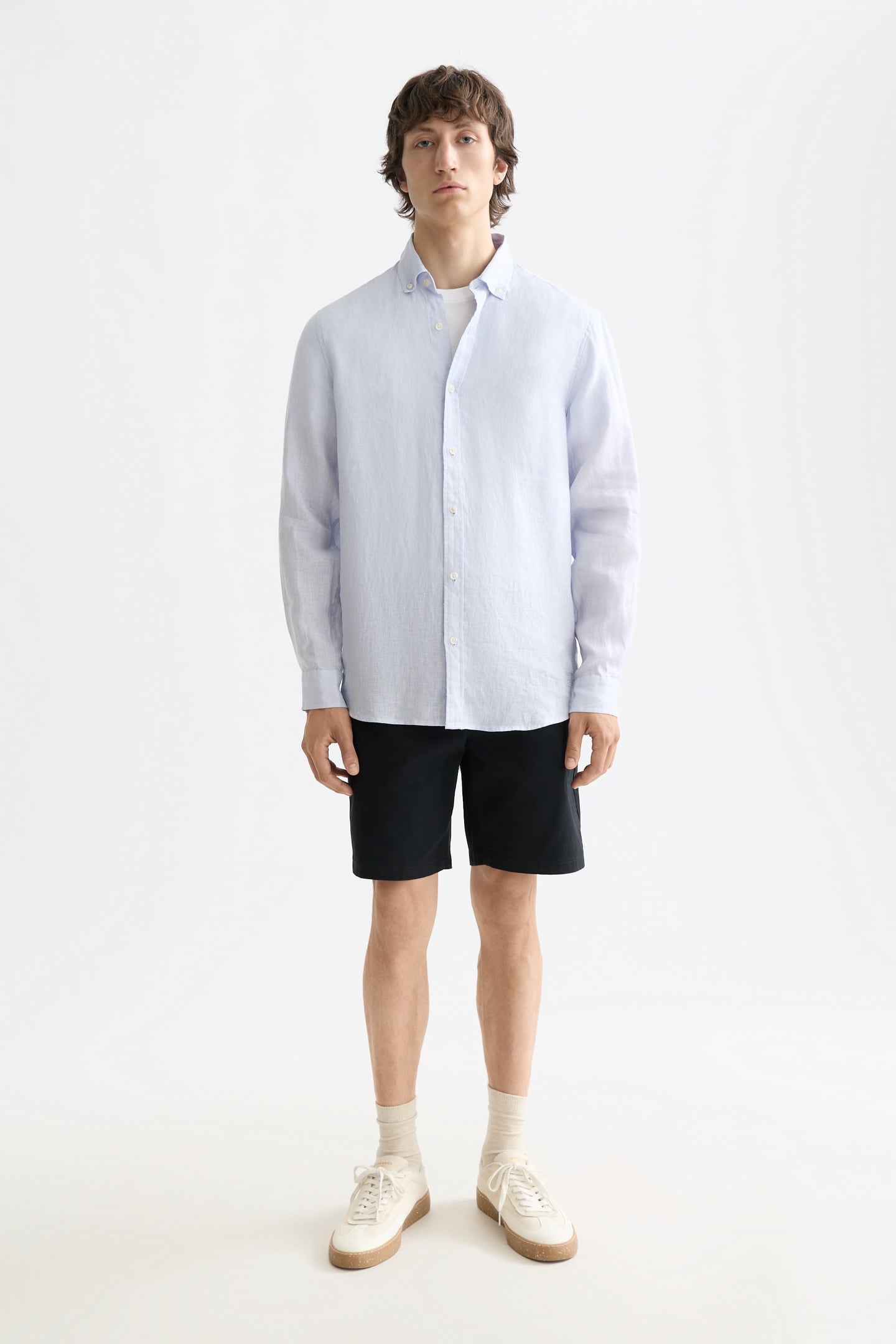 CORE STUART COTTON-BLEND TWILL REGULAR-FIT SHORT BLACK 1