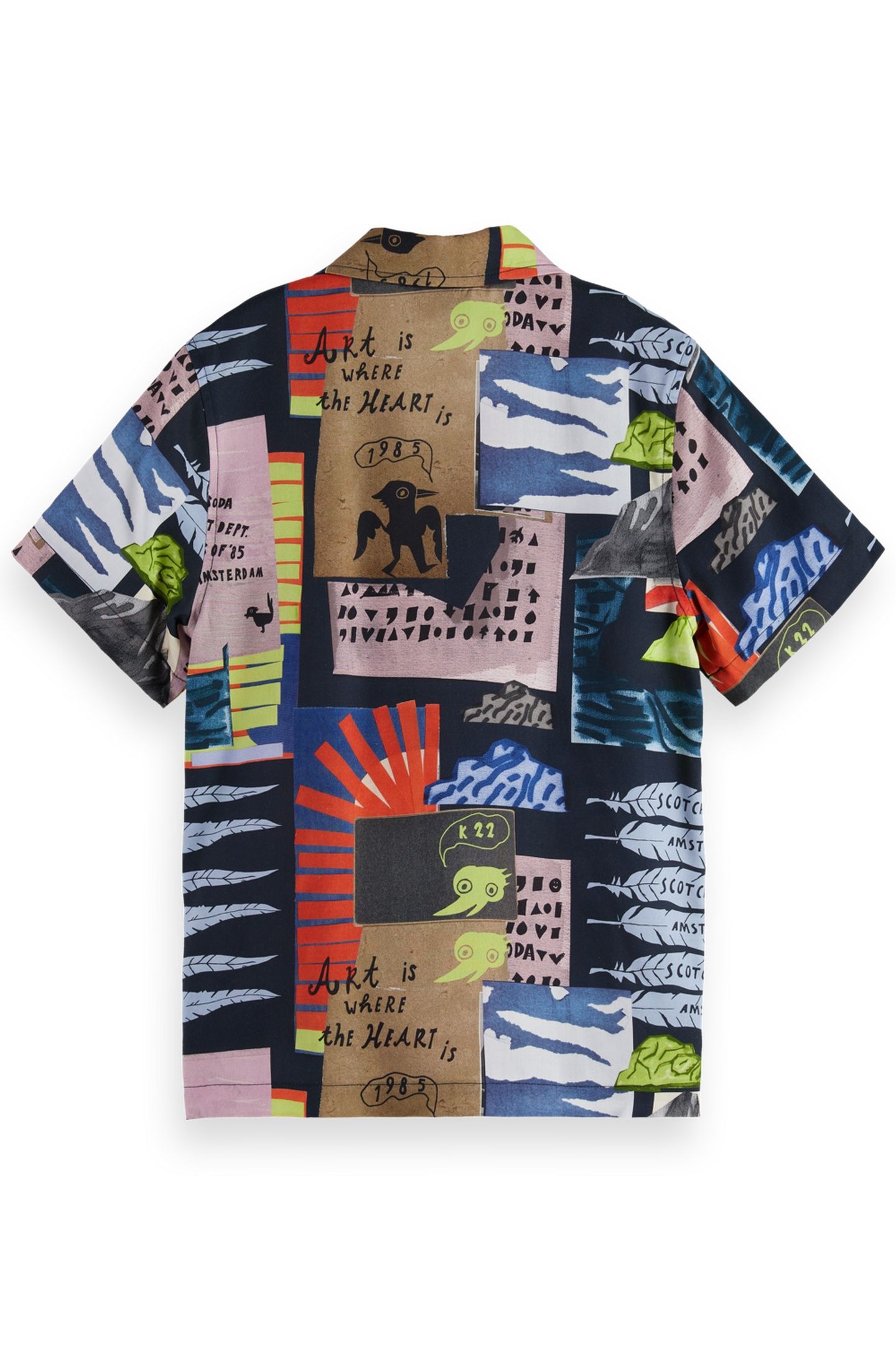 BOY ALL-OVER PRINTED SHORT-SLEEVED SHIRT ART DEPT COLLAGE AN 2
