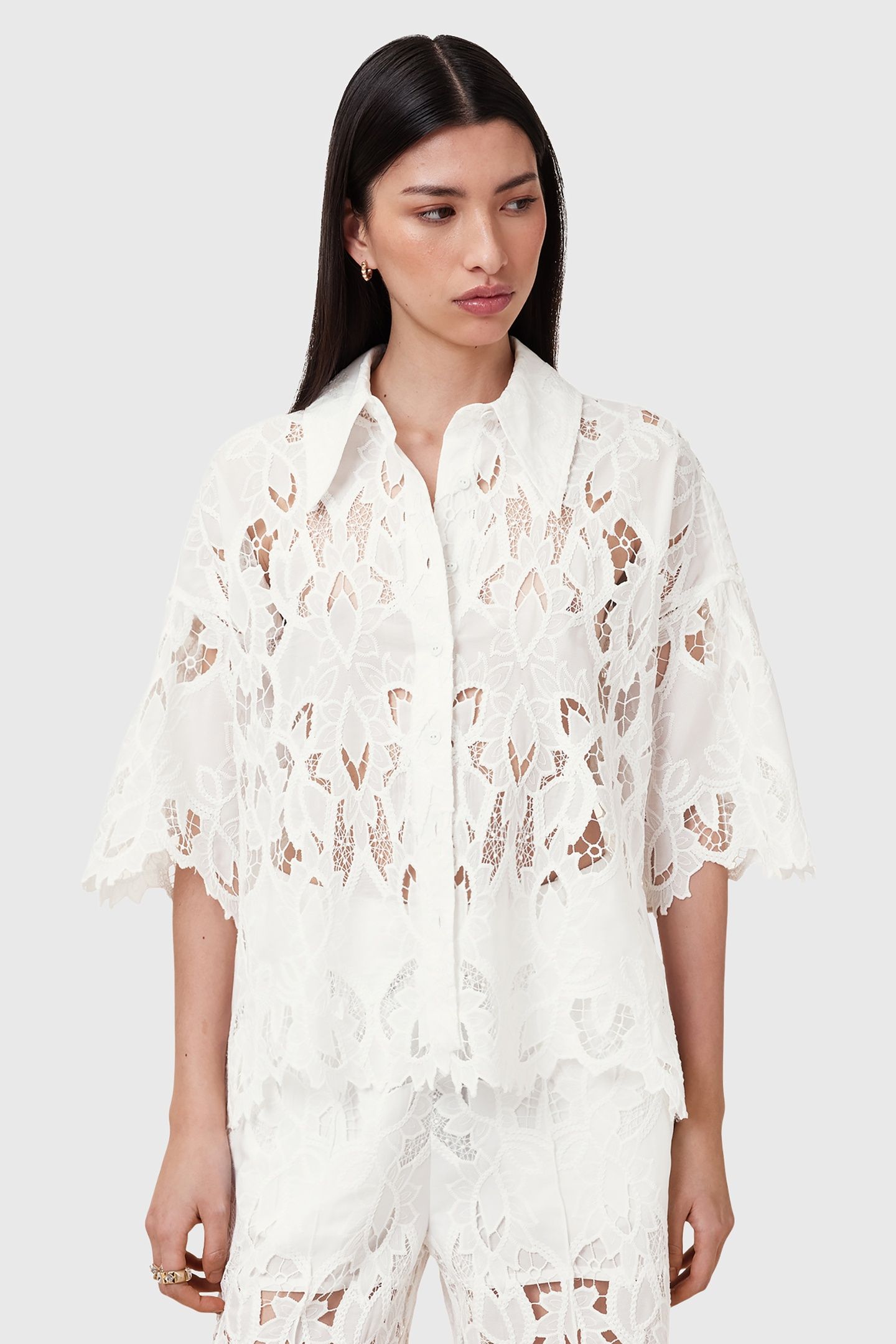 CHARLI EMB SHIRT SNOW WHITE 2