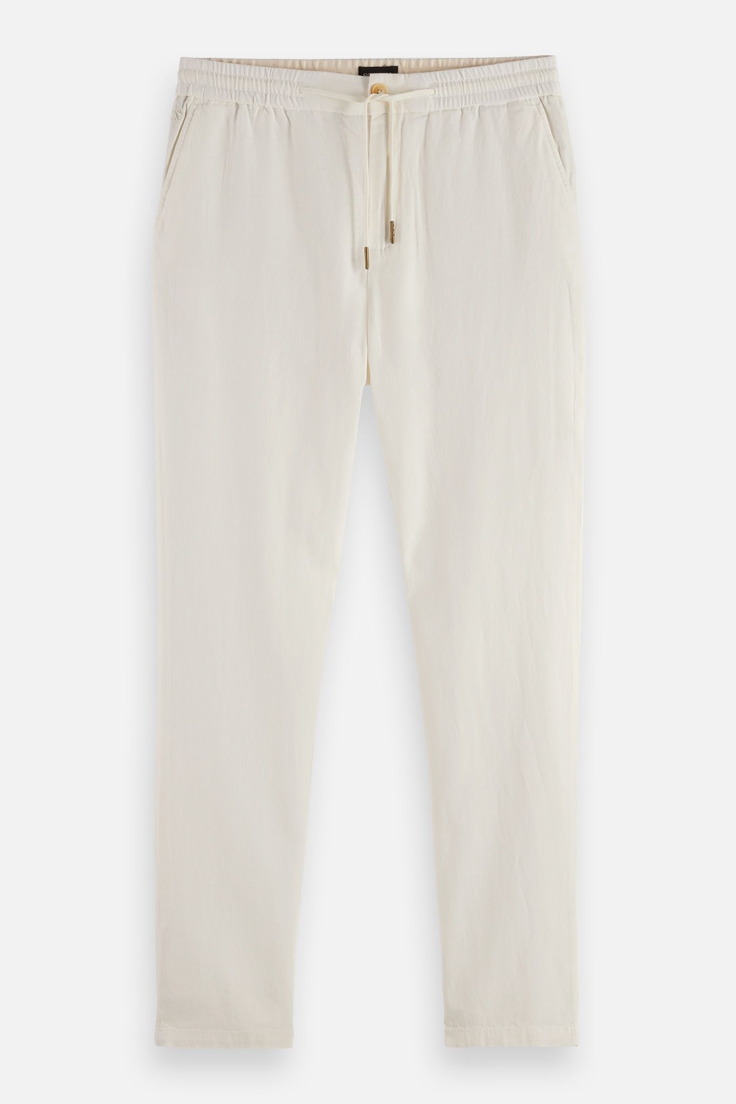 CORE - WARREN - COTTON/ LINEN TWILL JOGGER OFF WHITE 4