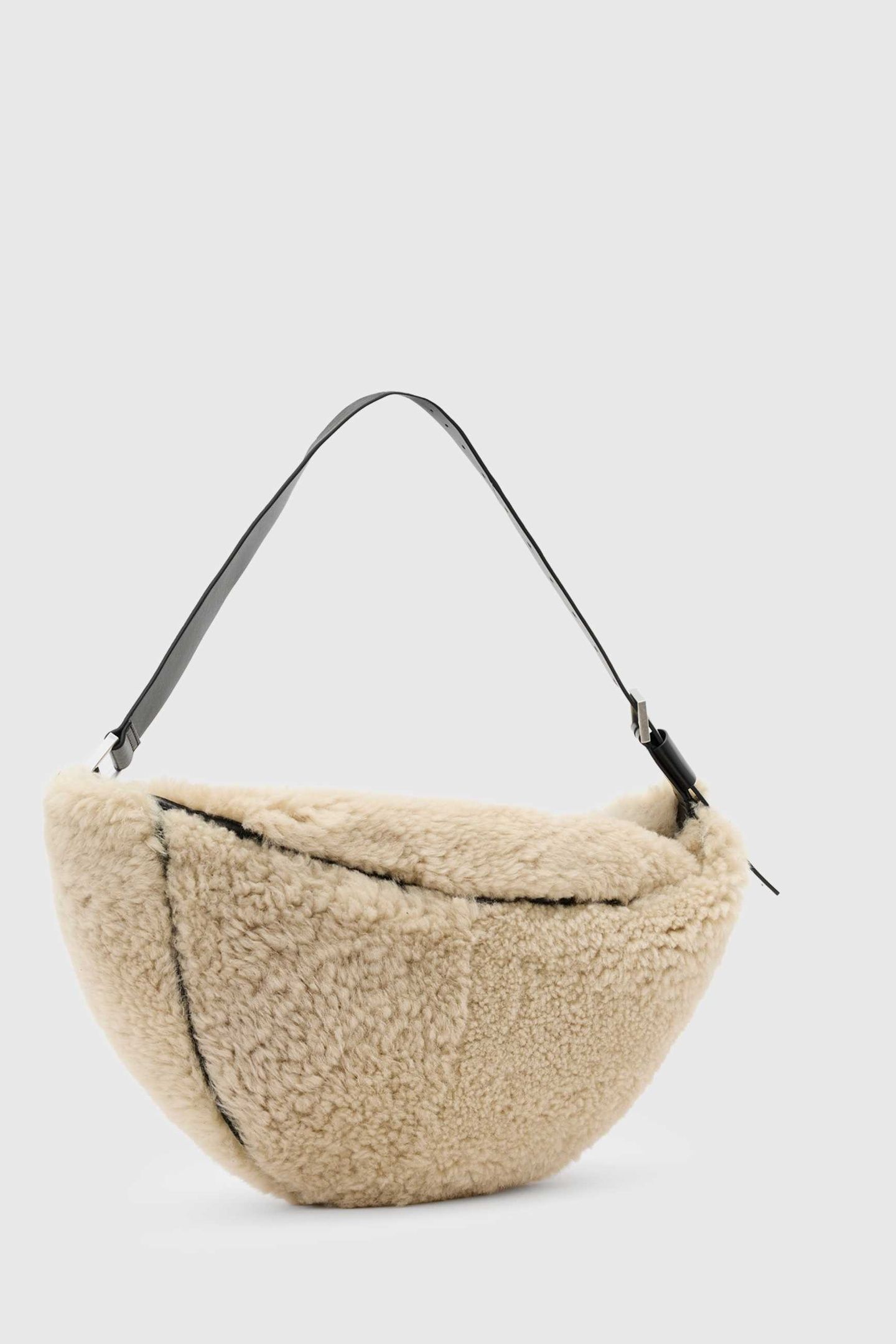 LUNA SHEARLING SHLDR NATURAL/BLACK 4