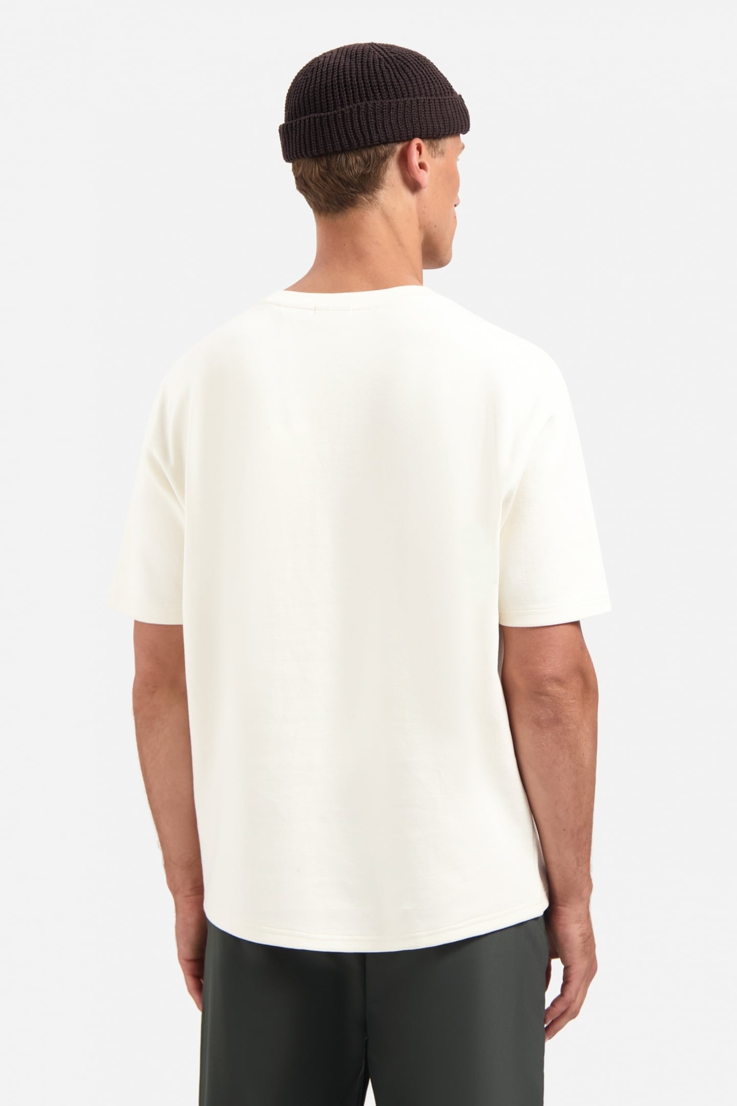 T-SHIRT CREWNECK SOLID HEAVY INTERLOCK OFFWHITE 3
