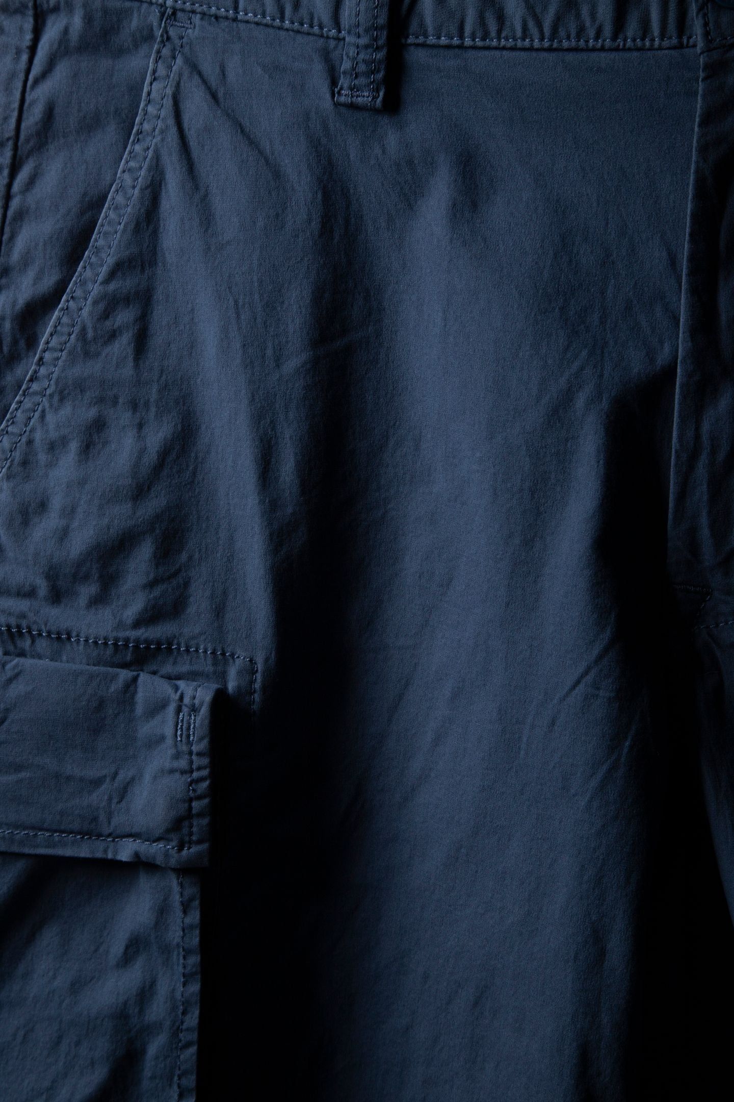 BROOKLINE POPLIN CARGO SHORT DARK DENIM 4