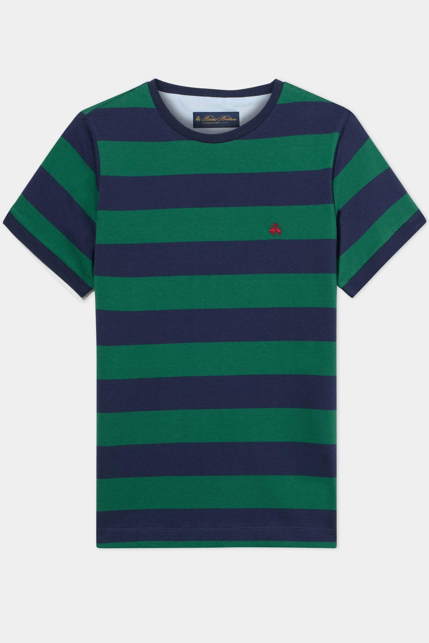 STRIPED T-SHIRT COTTON GREEN 3