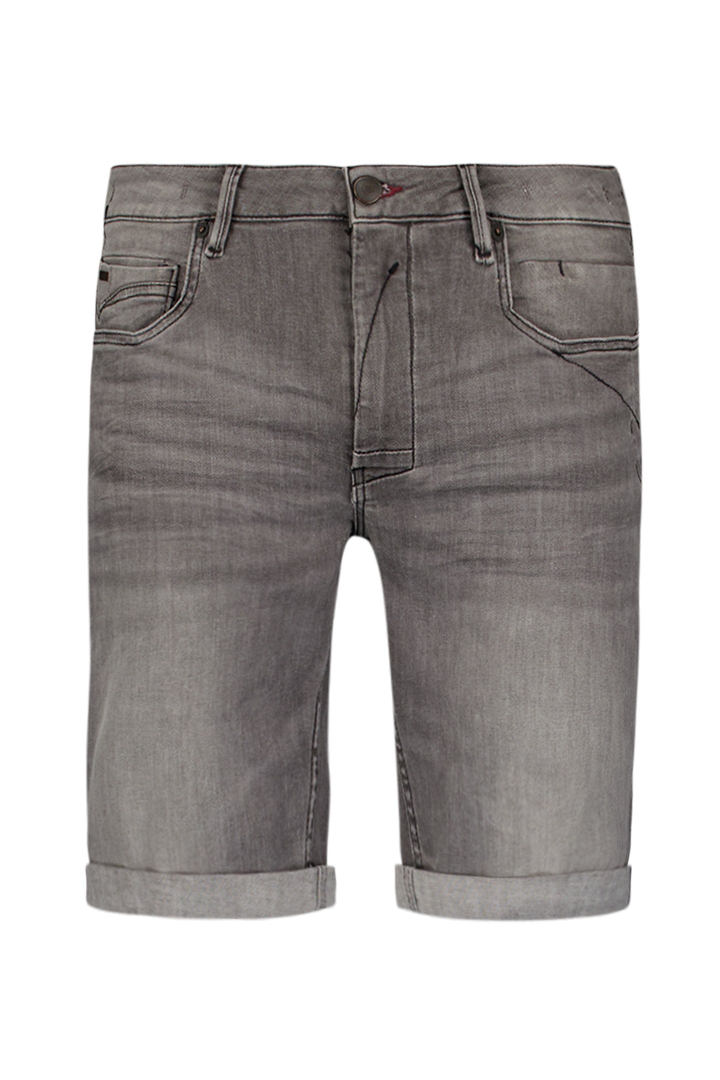 SHORT DENIM STRETCH GREY DENIM 4