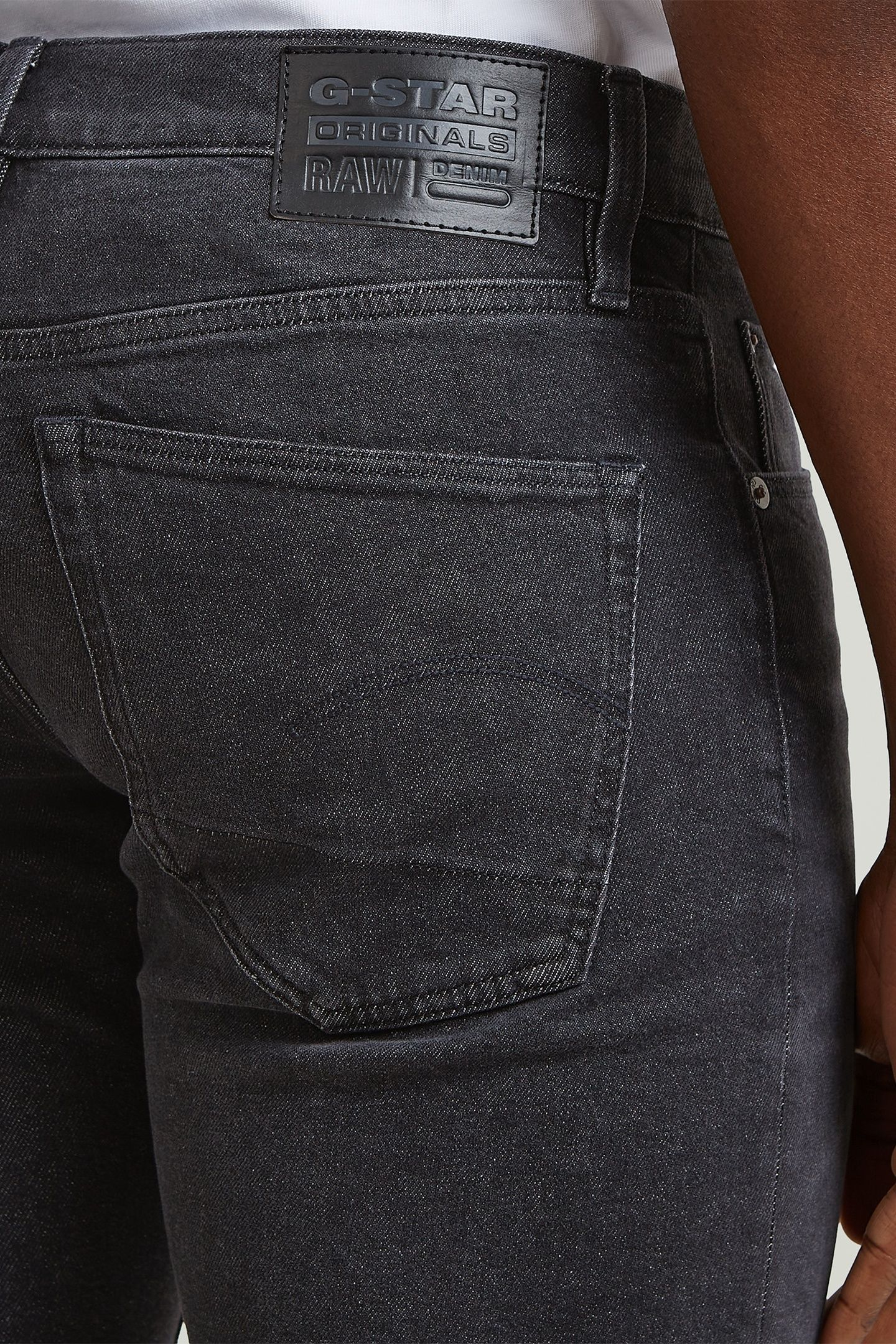 3301 SLIM JEANS DARK GREY 7