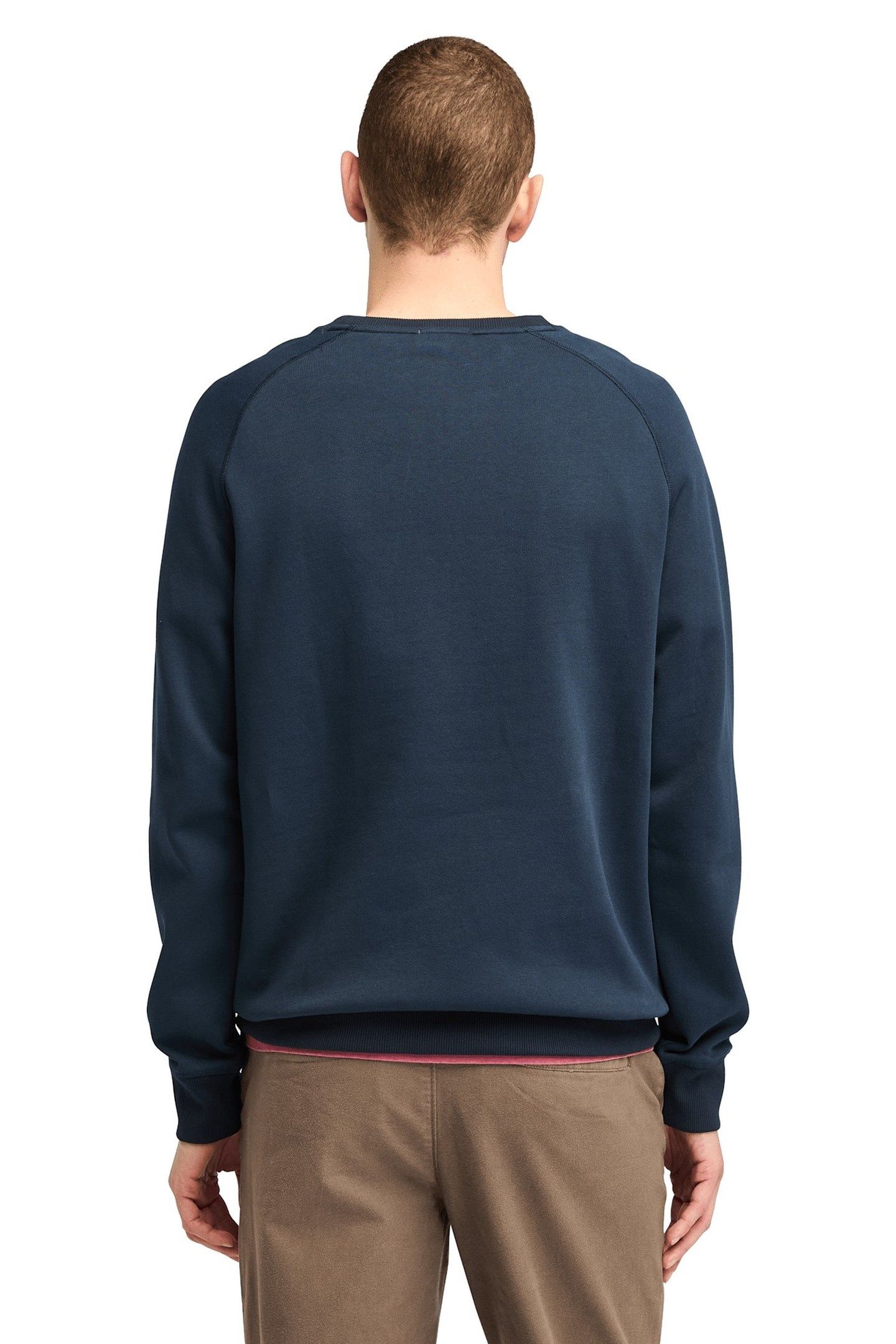 EXETER RIVER BRUSHED BACK CREW SWEATSHIRT DARK DENIM 3