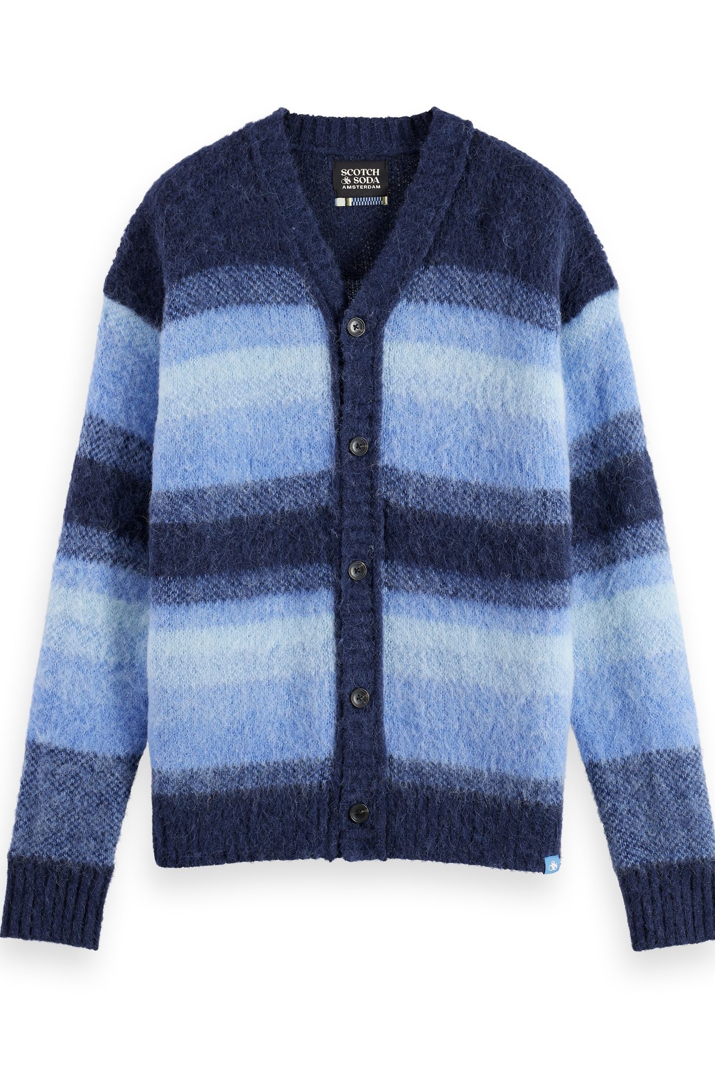 ALPACA WOOL BLEND CARDIGAN PEACOAT MELANGE 5