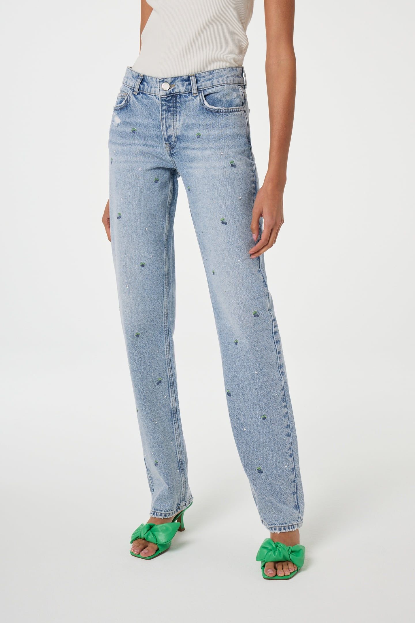 MARIE STRAIGHT LEG JEANS VINTAGE BLUE 1