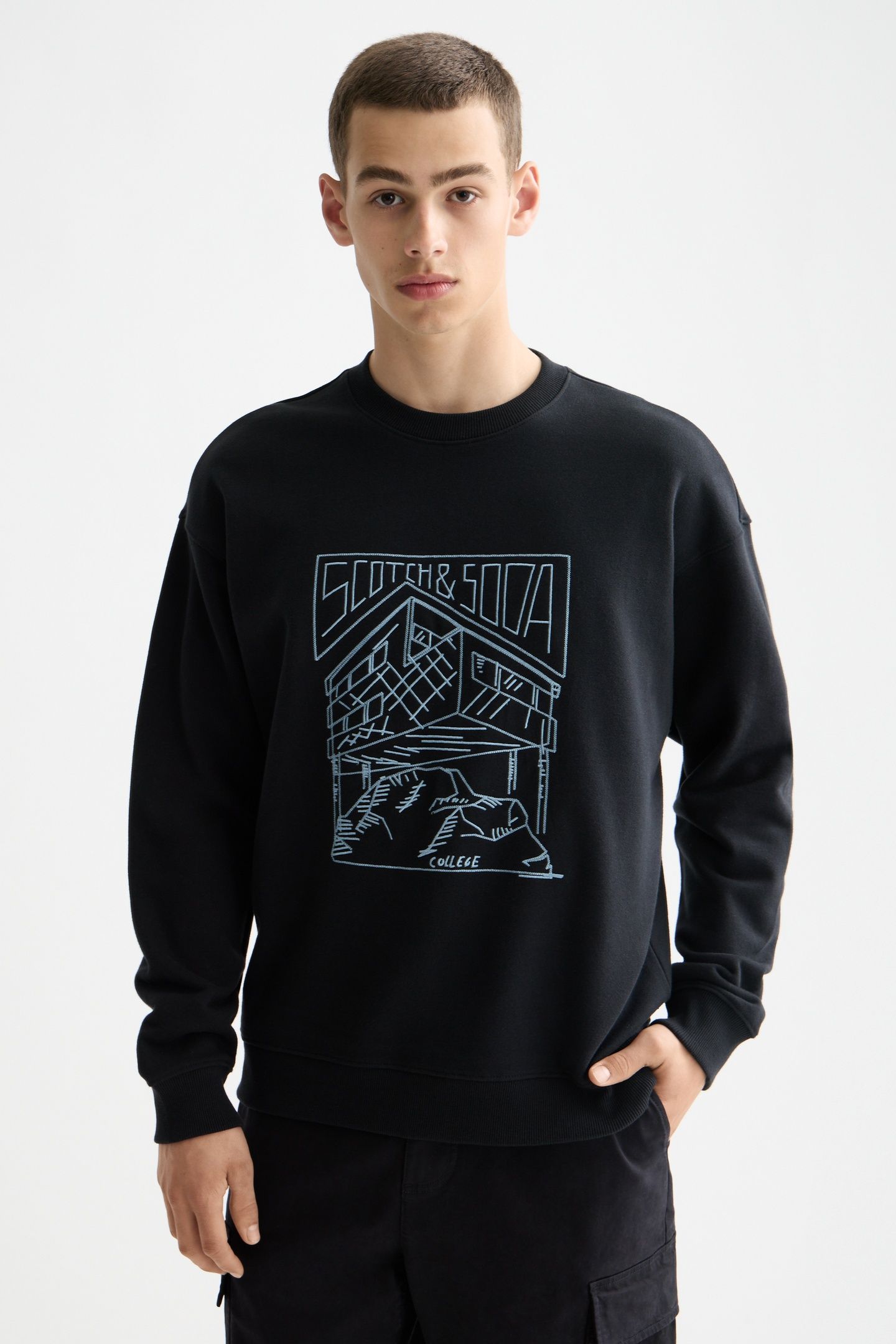 CHEST LOGO SWEATSHIRT METEORITE 2
