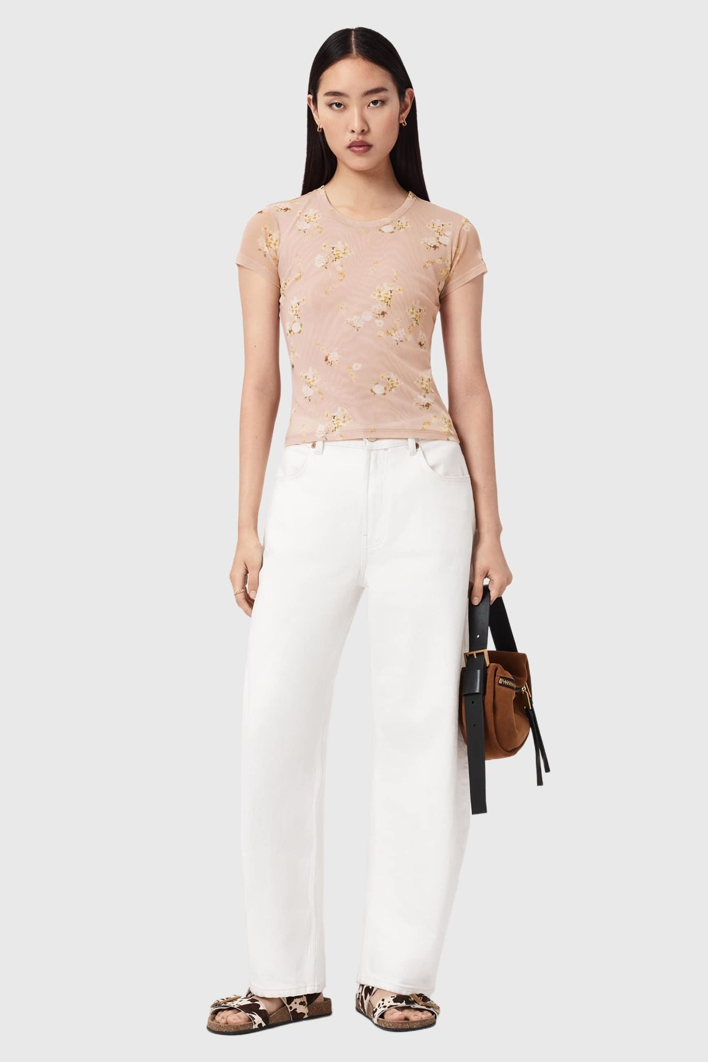 ELLIE MESH TEE EMPOLI POP PINK 1
