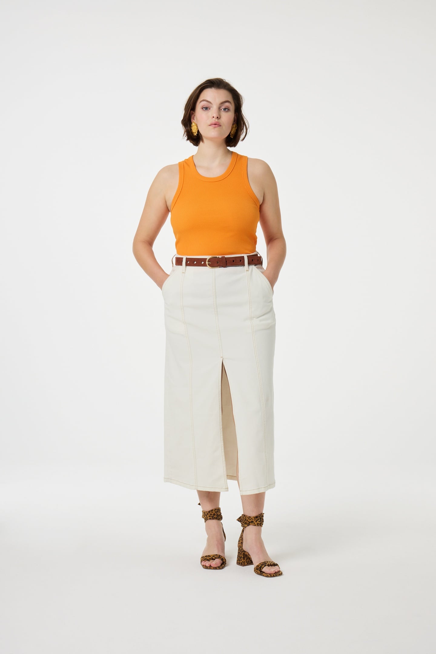 TANJA JERSEY TANK JUS D 'ORANGE 2