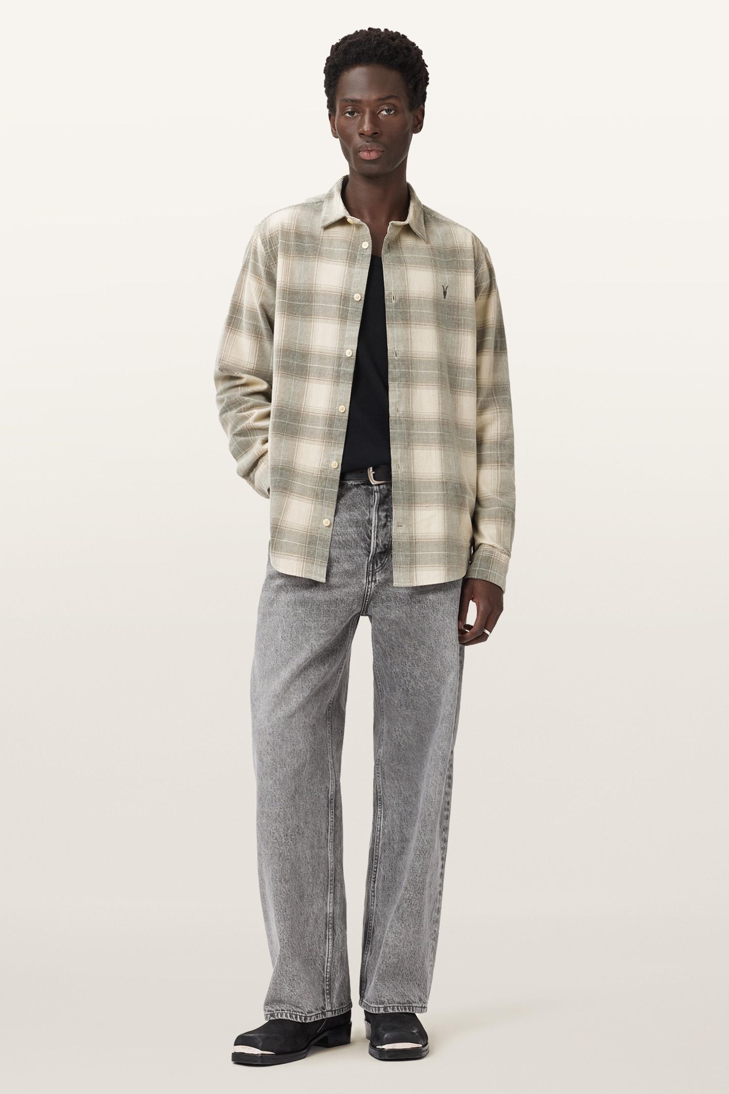 YUKI LS SHIRT SANDSHELL TAUPE 1