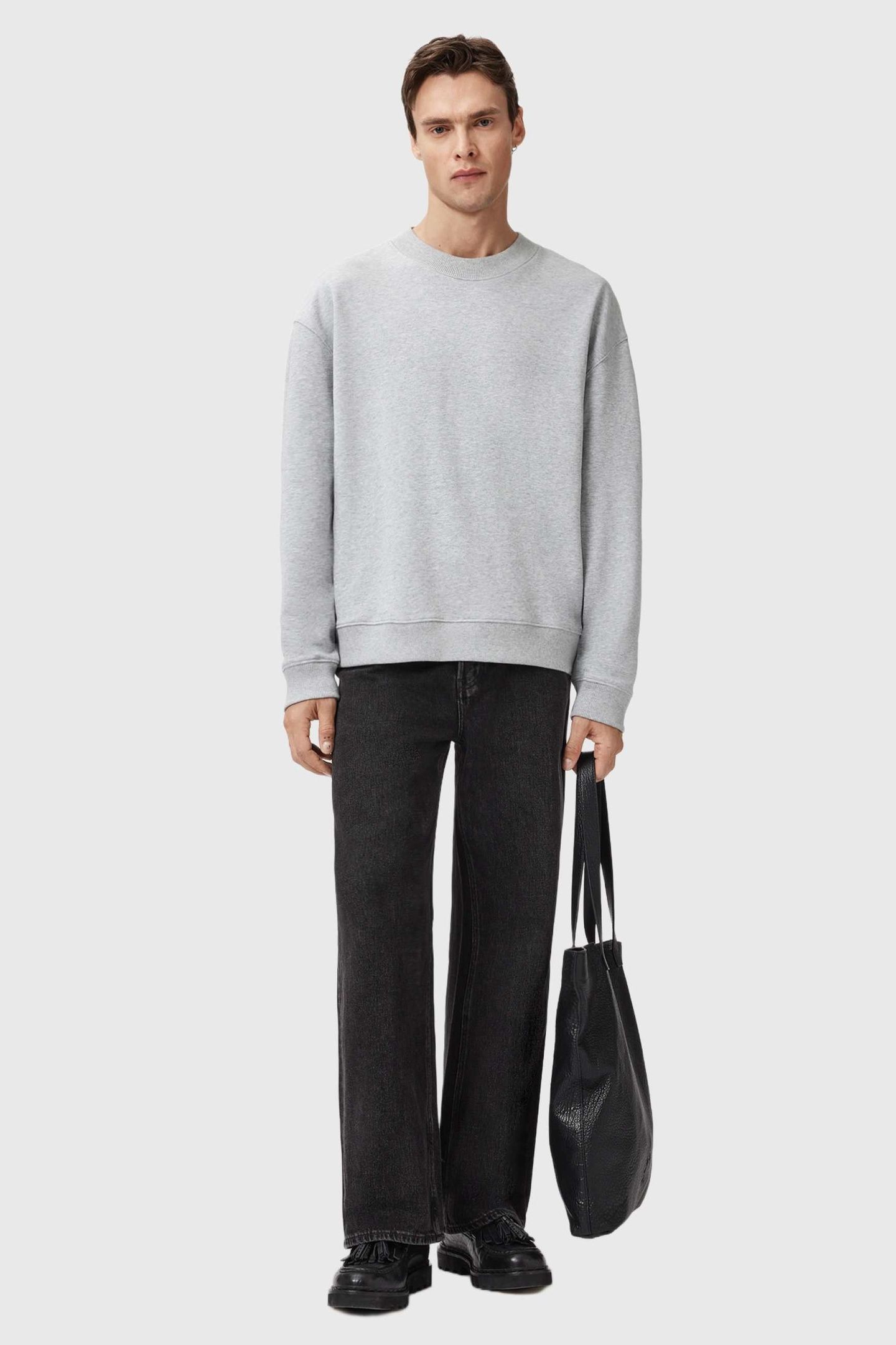 MILO CREW LIGHT GREY MARL 1