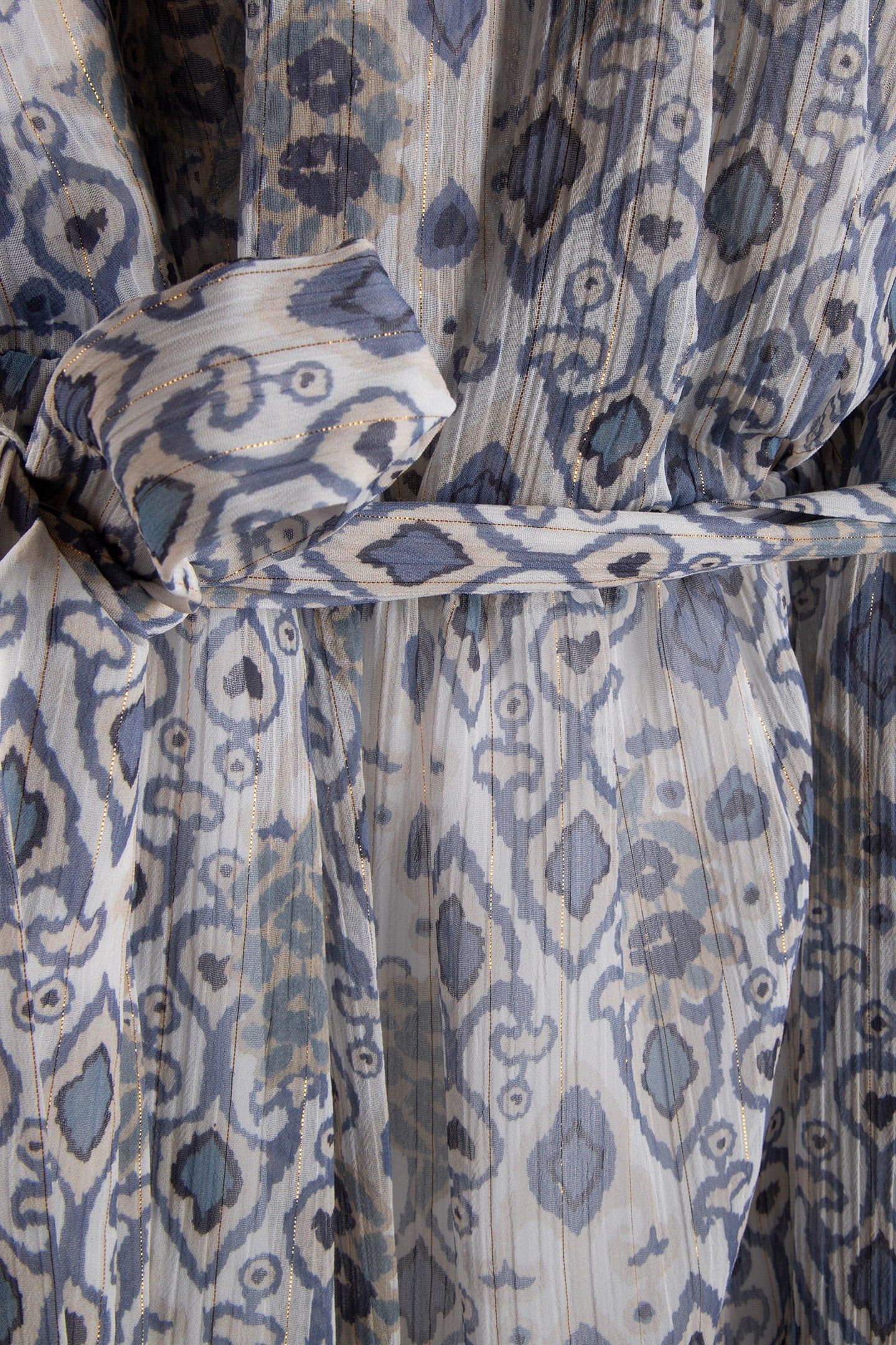 PRINTED FLIPPY DRESS PALE BLUE/IVORY 4