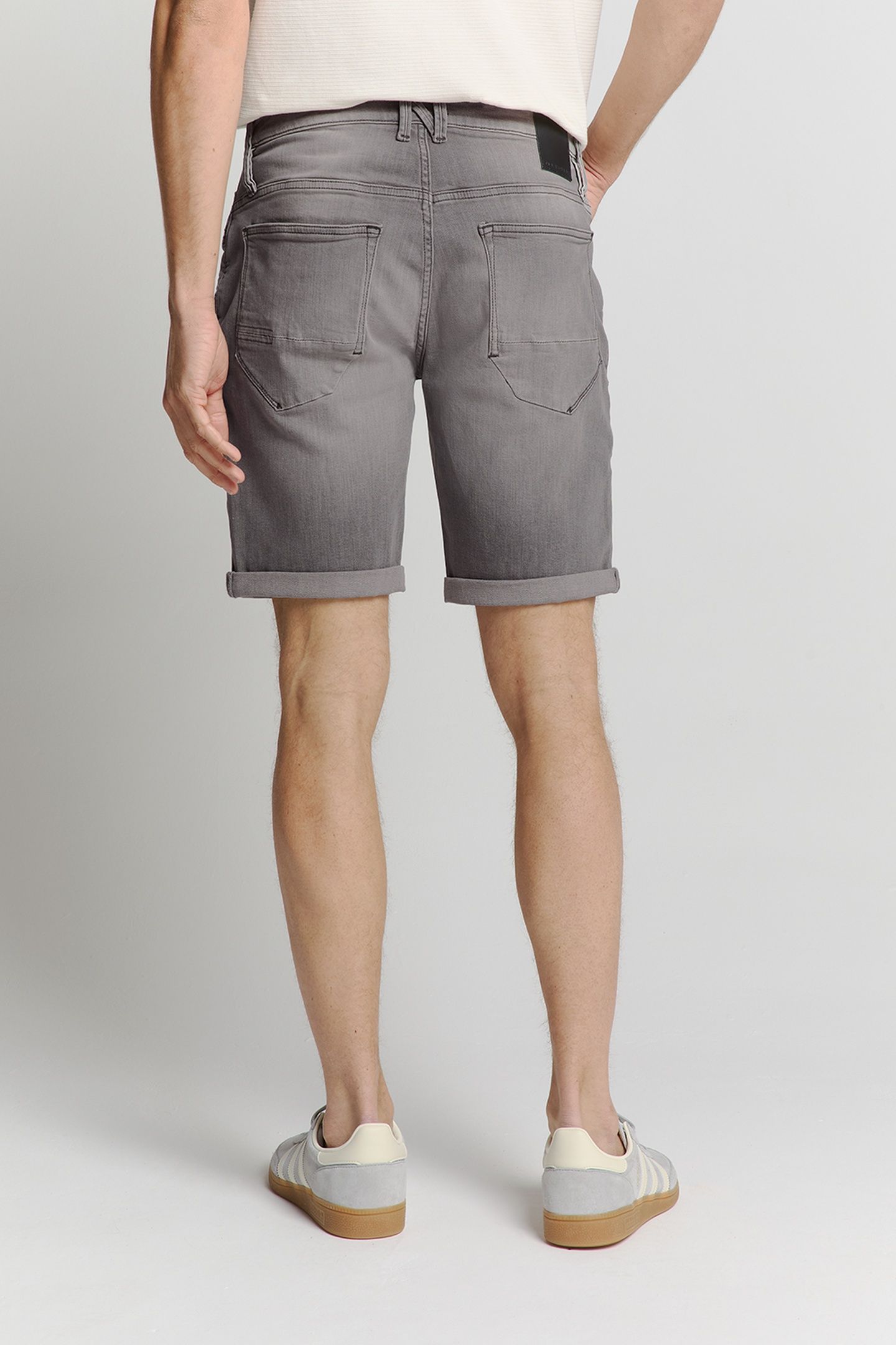 SHORT DENIM STRETCH GREY DENIM 3