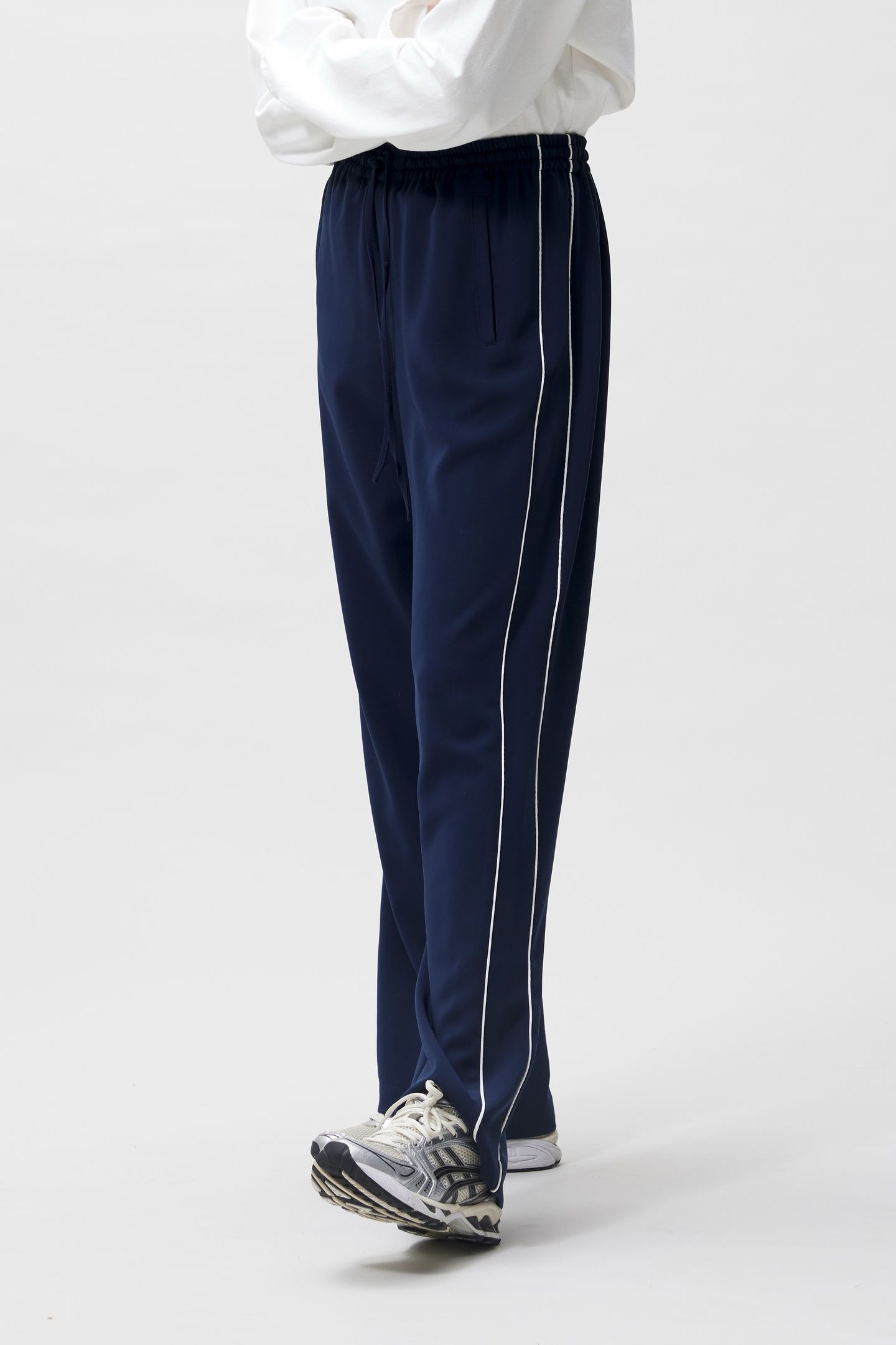 TRACKSUIT TROUSERS WITH PIPING NAVY BLAZER 1