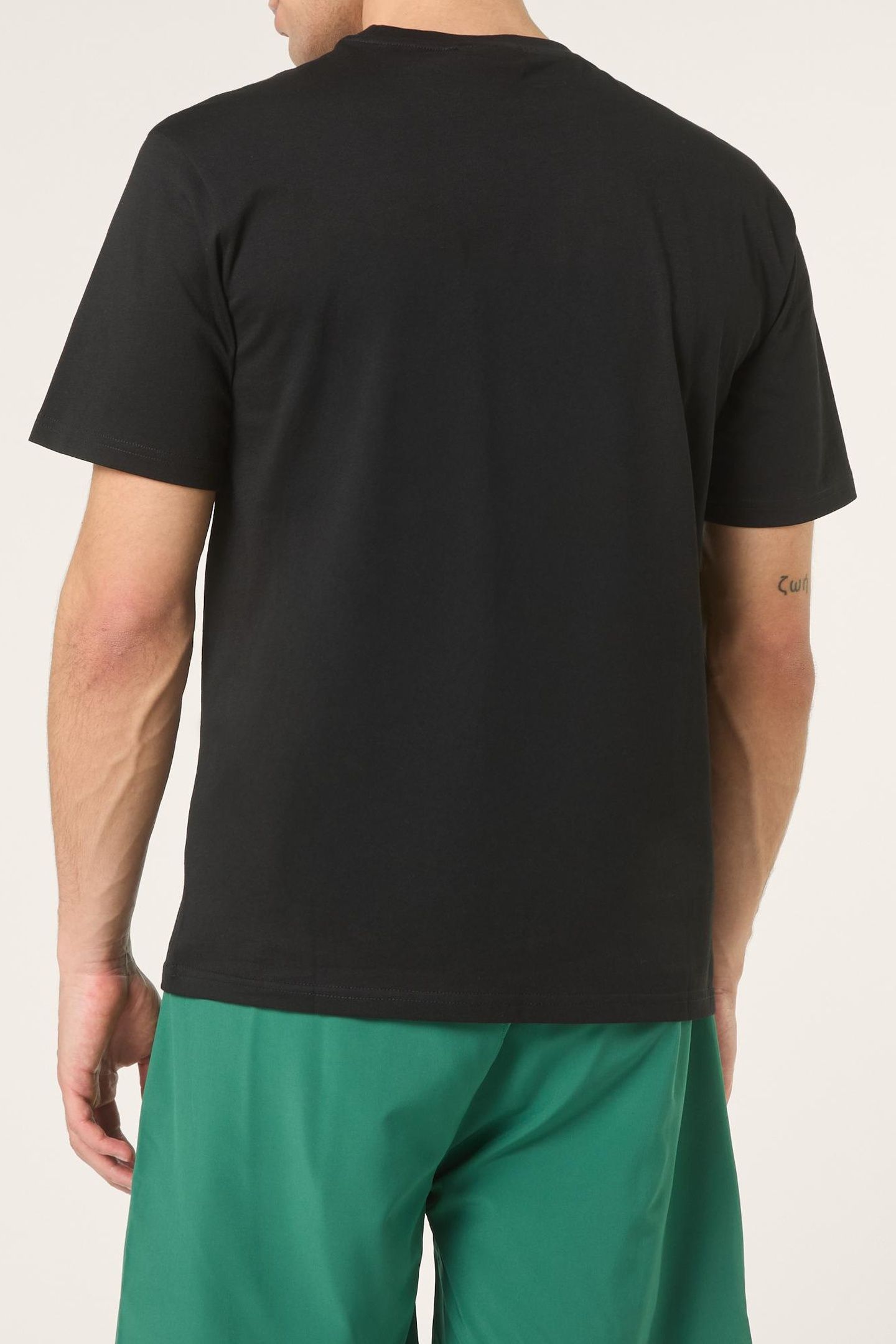 DOCCIA RELAXED LOGO GRAPHIC T-SHIRT BLACK 4