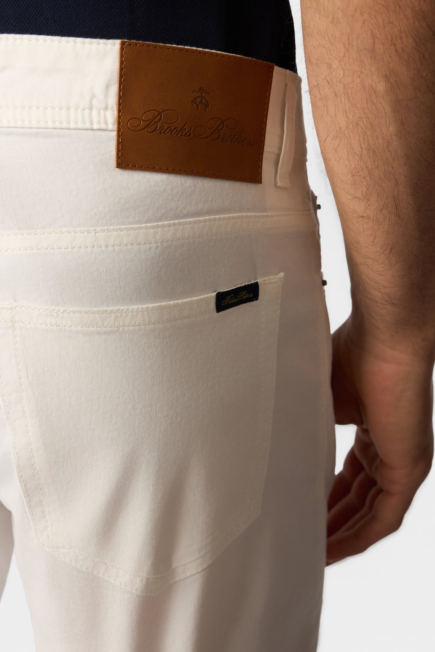 STRETCH COTTON 5-POCKET PANT WHITE 5