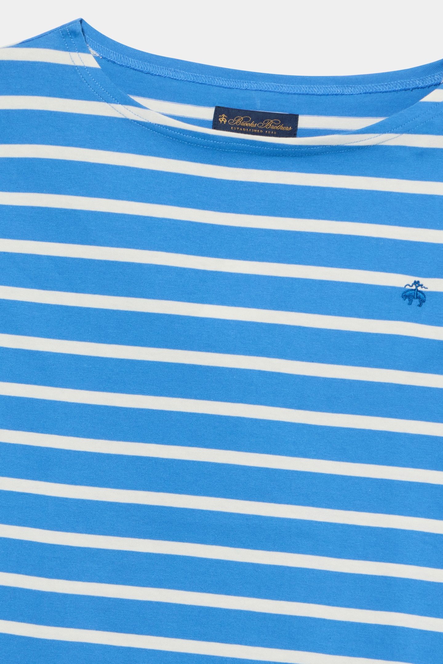 LOGOED T-SHIRT COTTON LIGHT BLUE 4