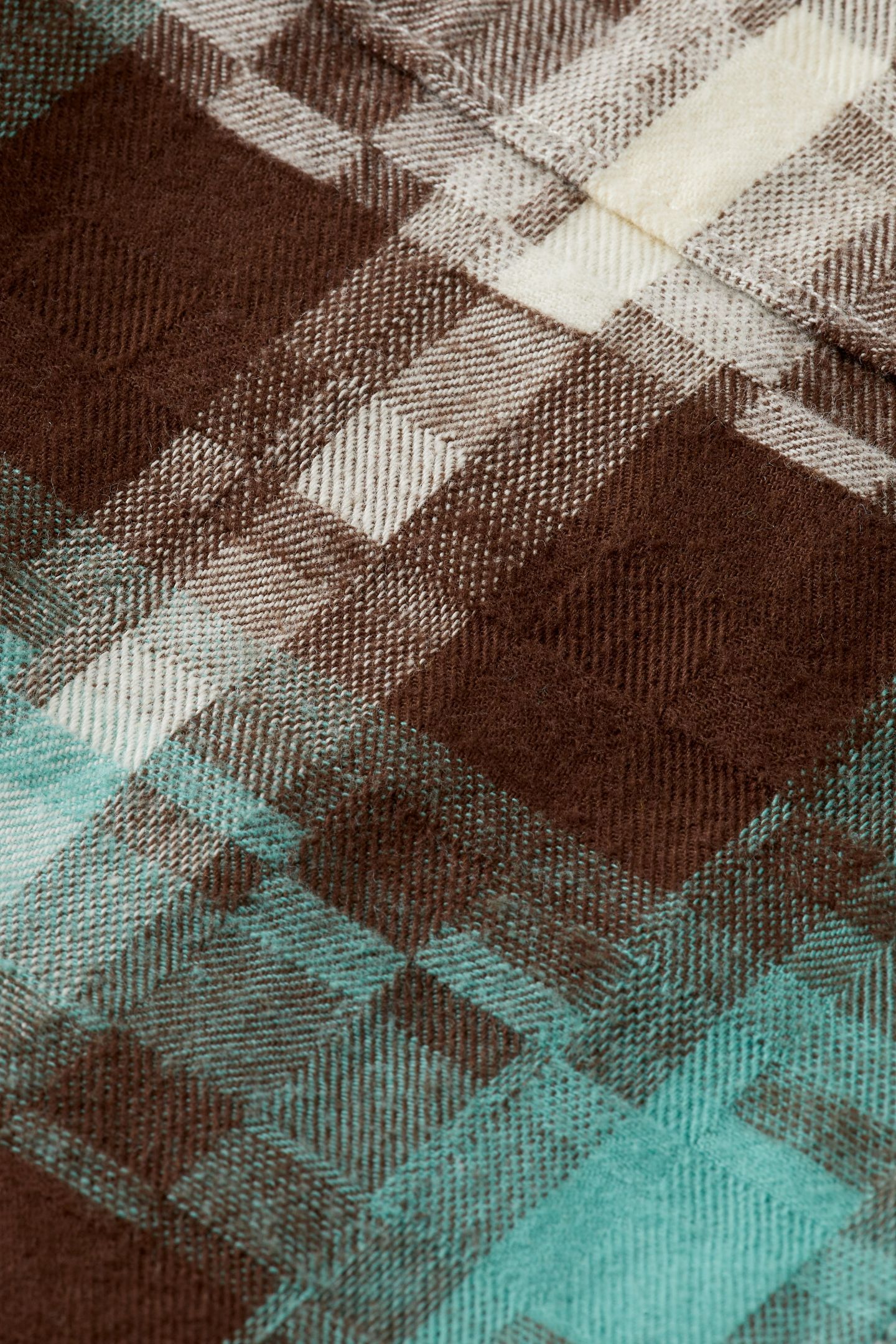 BOY FLANNEL CHECKED SHIRT AGATE GREEN ABSTRACT CHECK 3