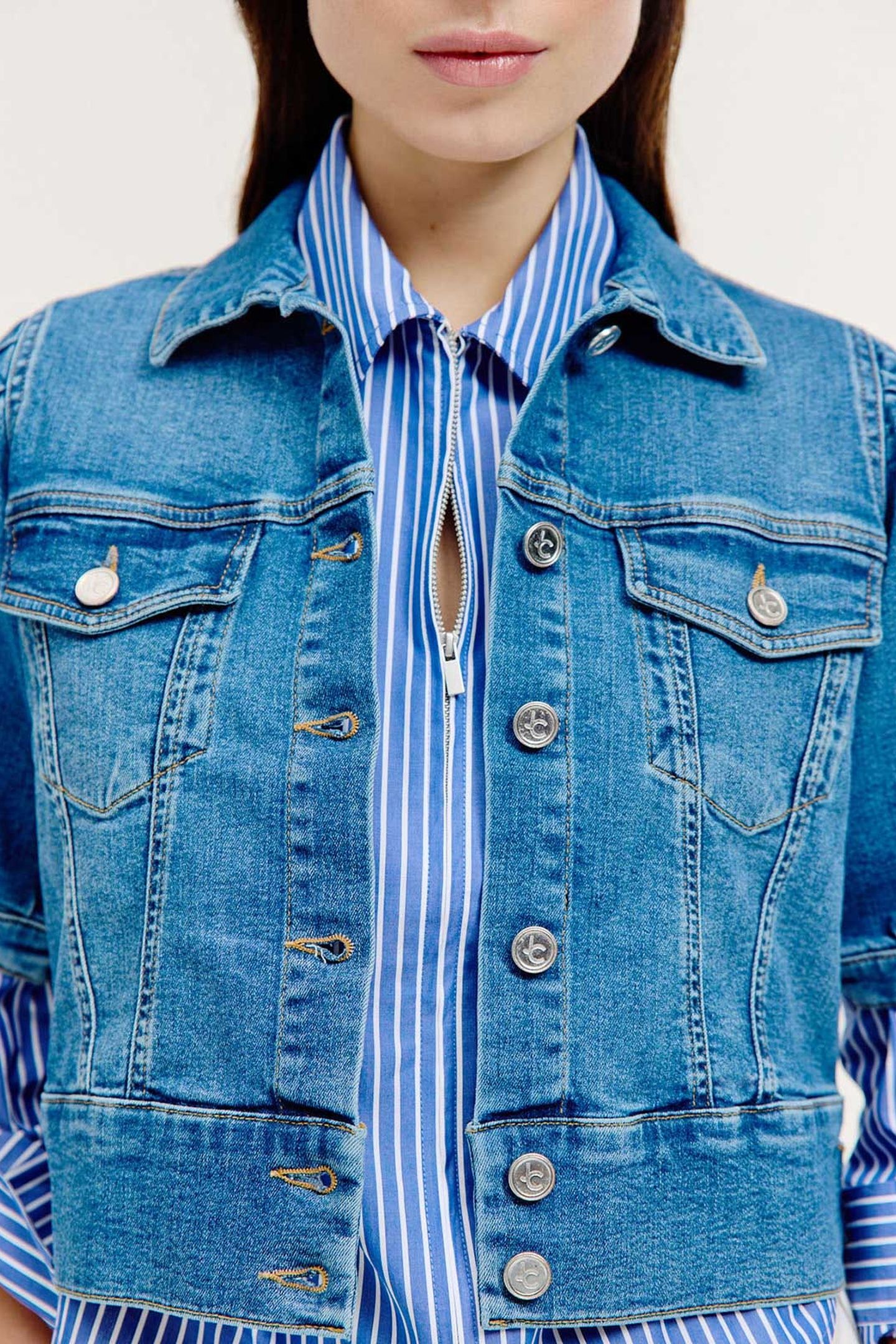 BARAN JACKET MID BLUE JEANS 4