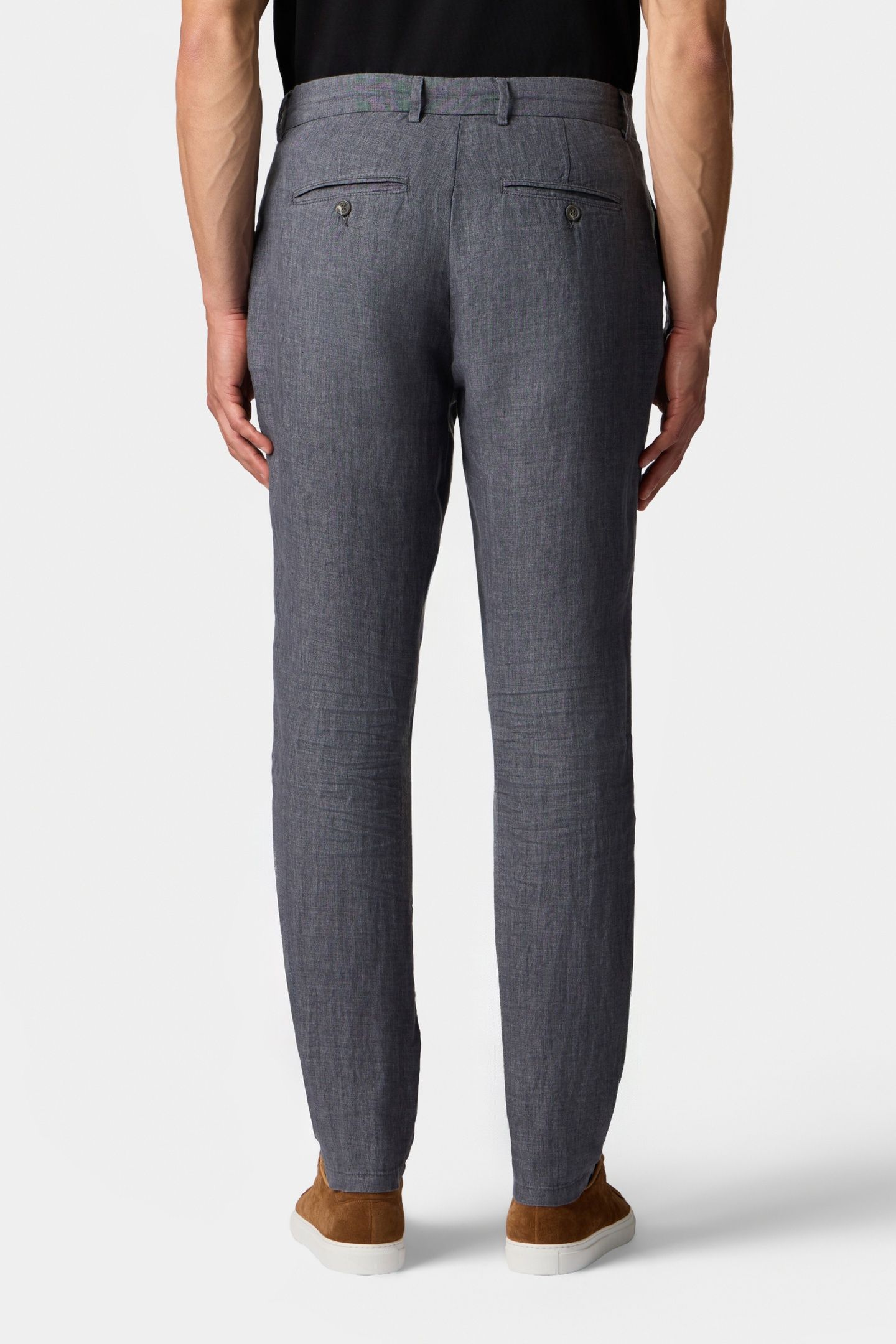 LINEN TROUSERS DARK GREY 3