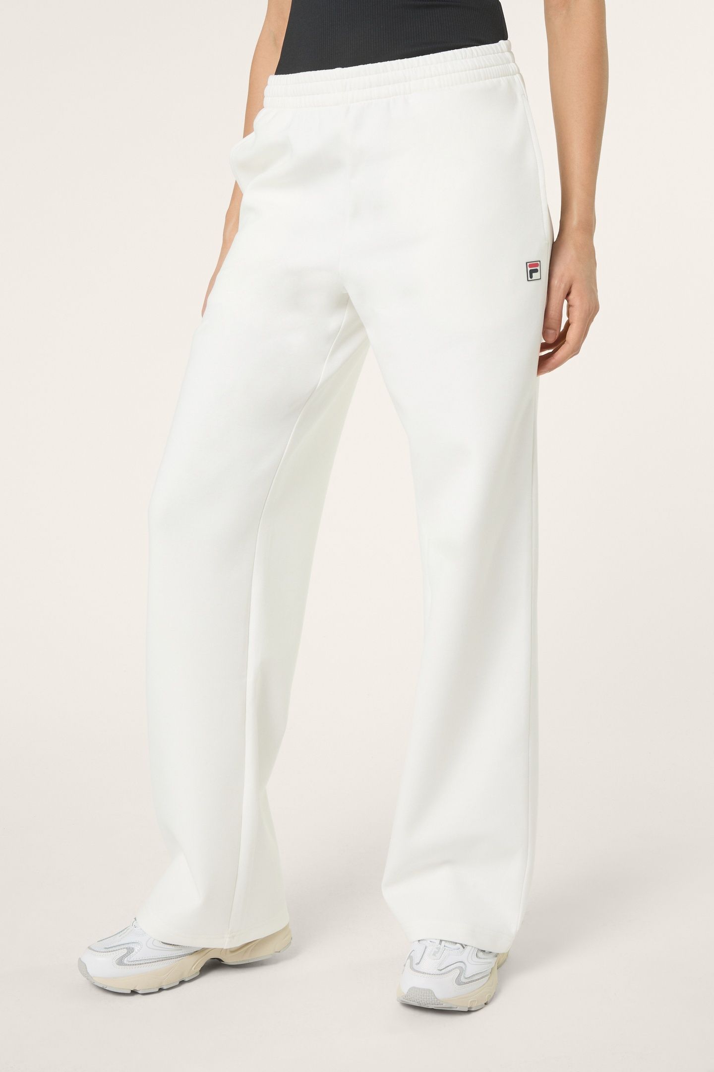 MONTELORO WIDE SCUBA PANTS EGRET 1