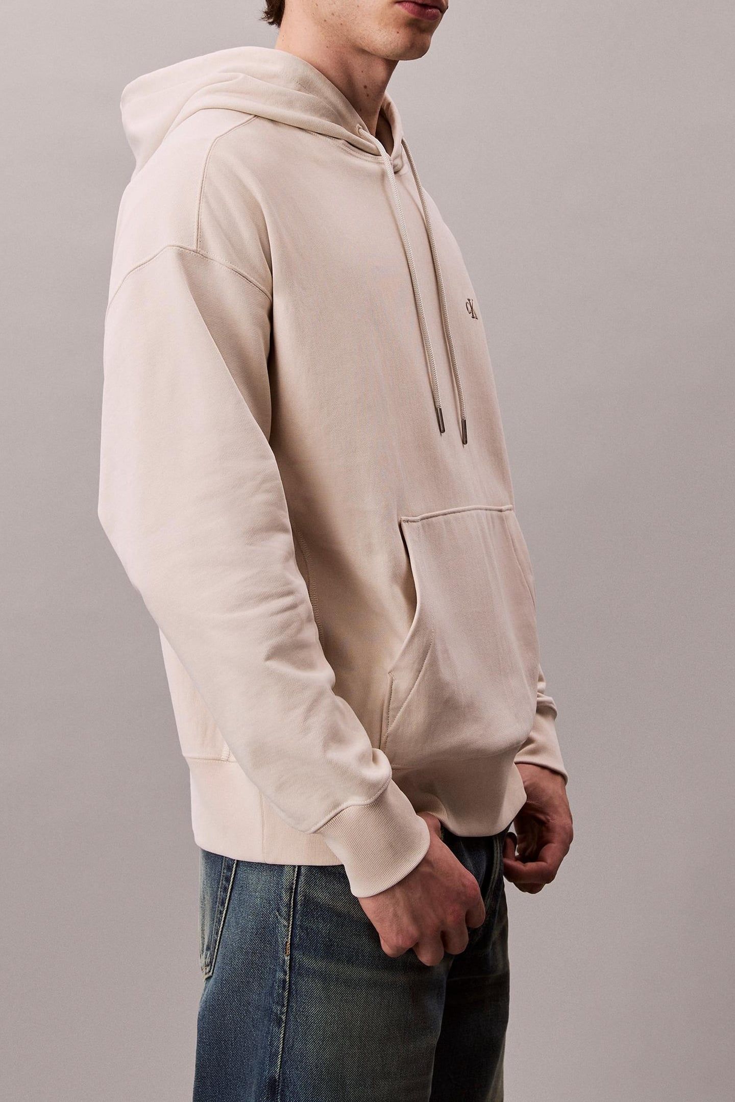PREMIUM TERRY MONOGRAM SWEATSHIRT CHALK 3