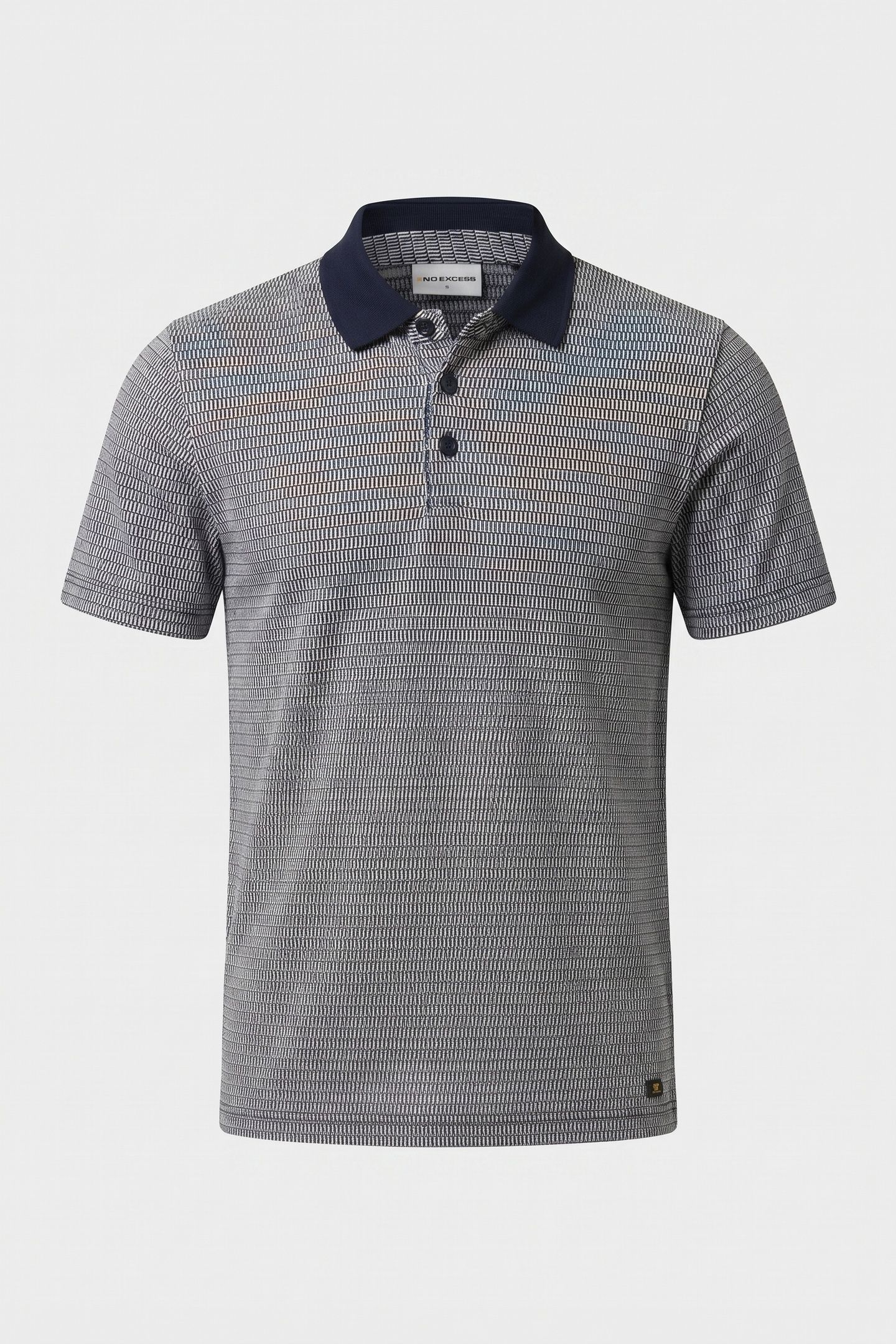 POLO 2 COLOURED JACQUARD DEEP BLUE 3