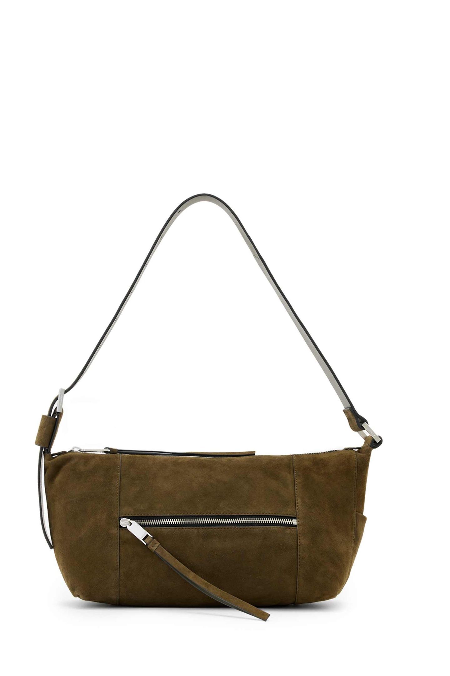 VEGA SUEDE SHLDR BAG OLIVE GREEN 4