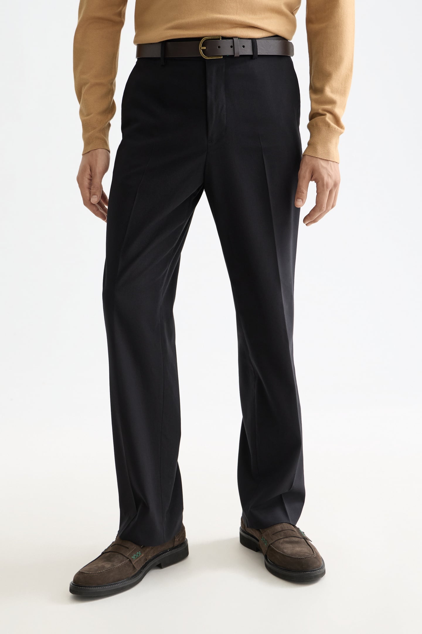 CORE RELAXED STRAIGHT FIT COOL-WOOL BLEND CHINO BLACK 1