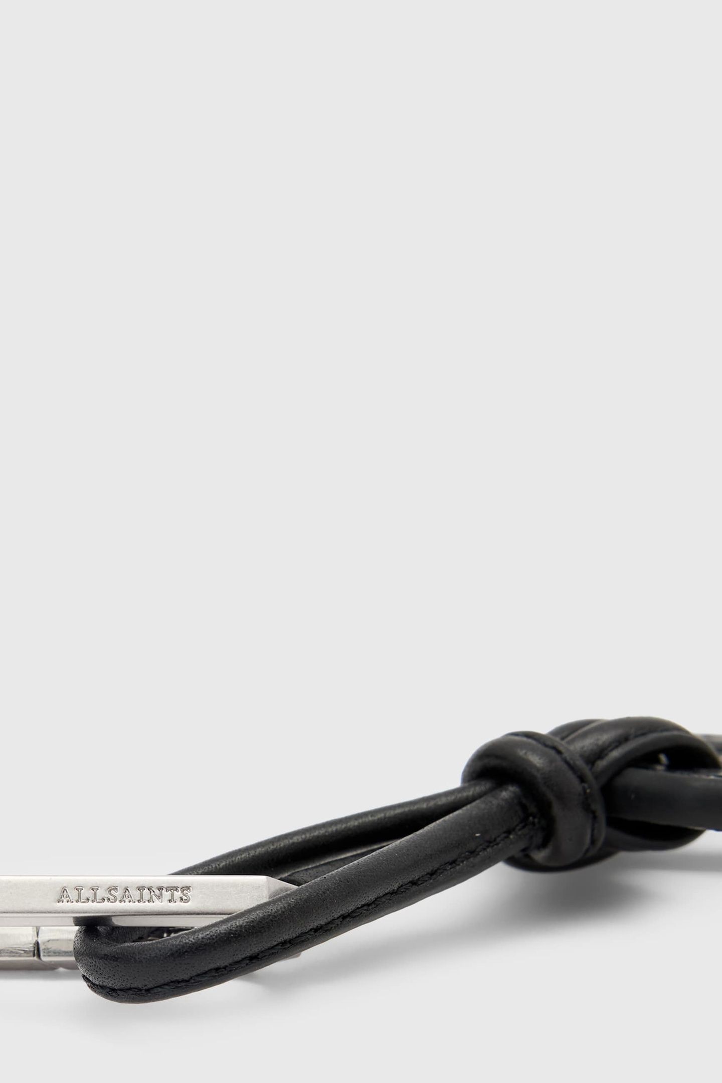 LTHR G PEACE KEYRING BLACK 6