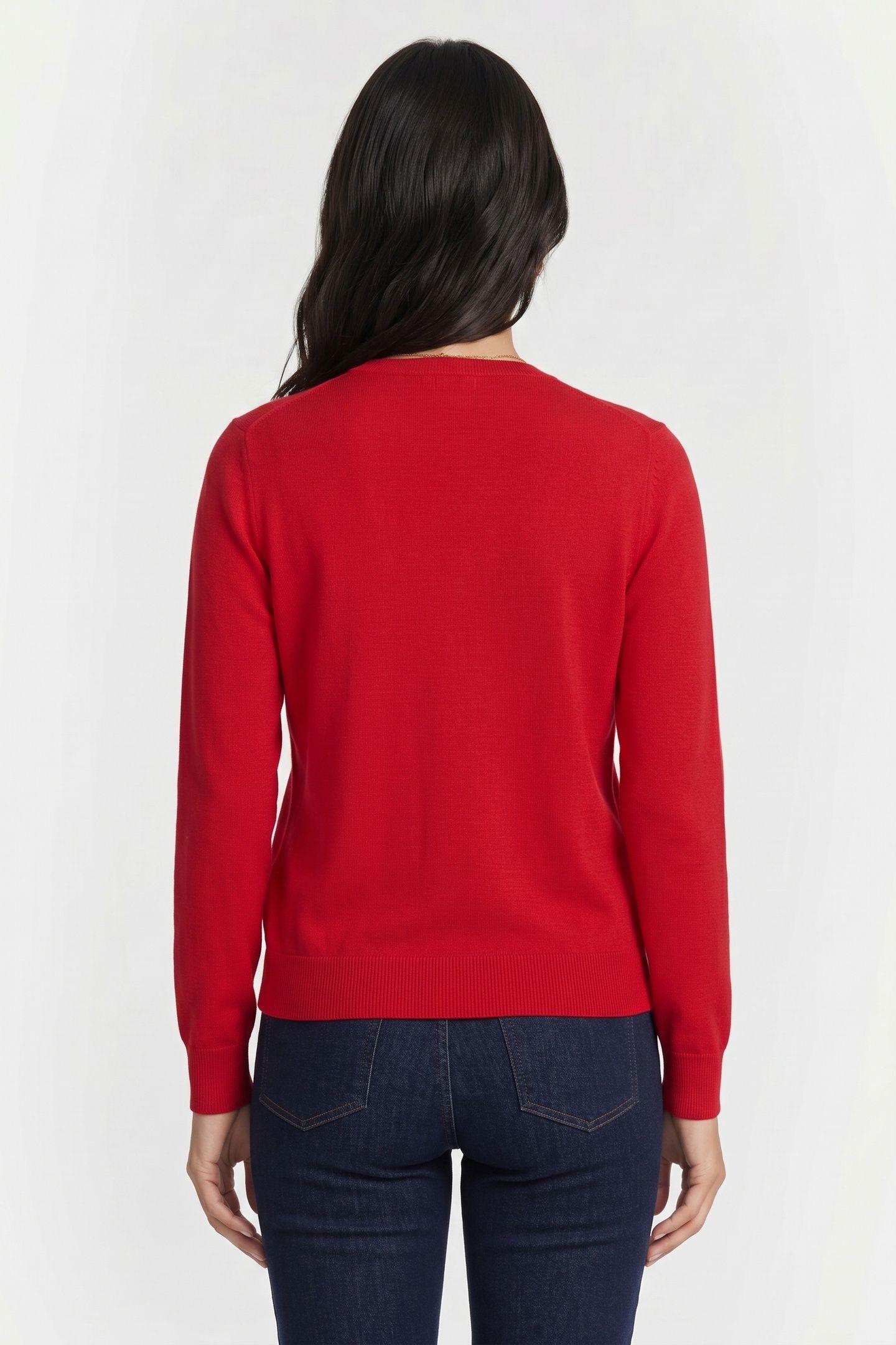 WOOL CARDIGAN RED 2