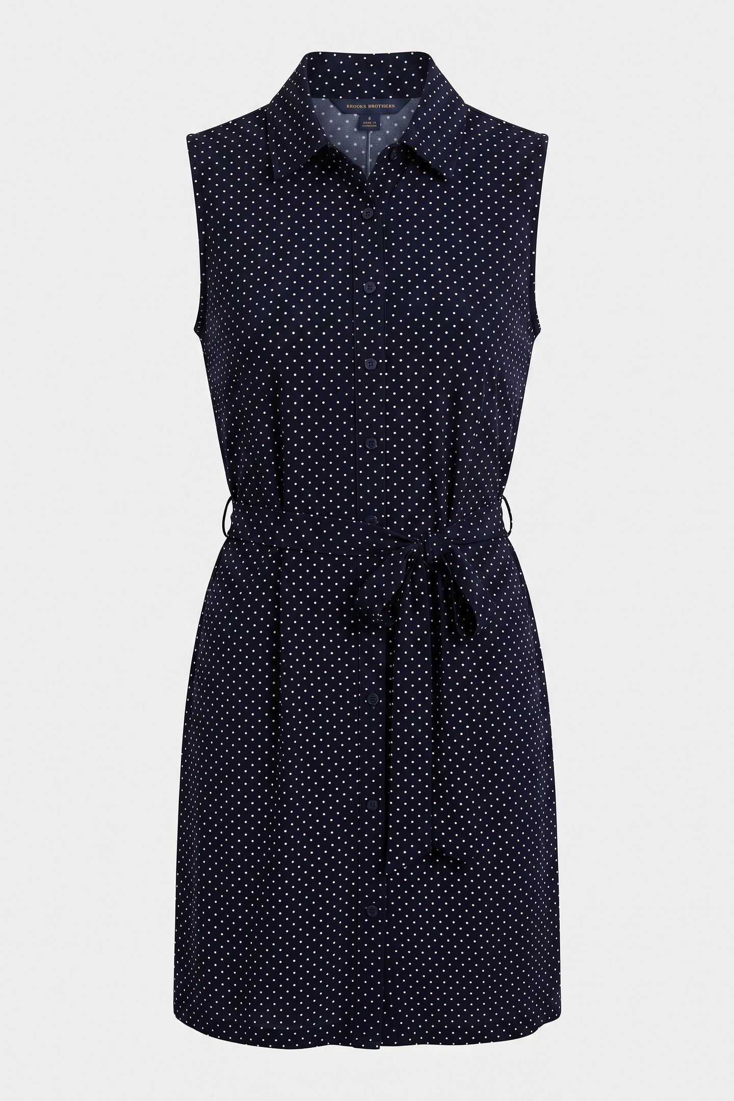 KNIT PRINTED SLEEVELESS DRESS NAVY 5