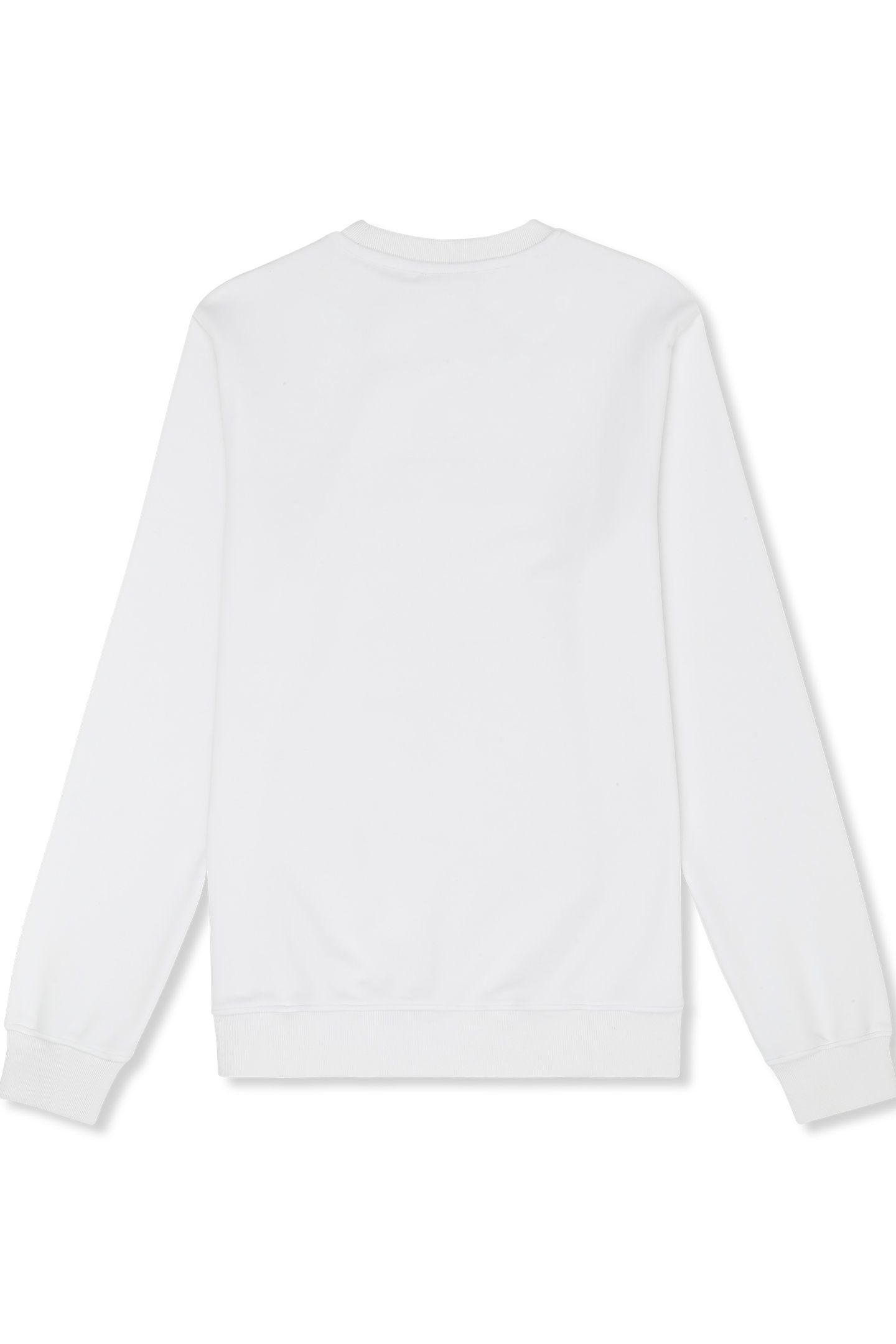 SAGANO REGULAR TAPED CREWNECK SWEATSHIRT BRIGHT WHITE 5