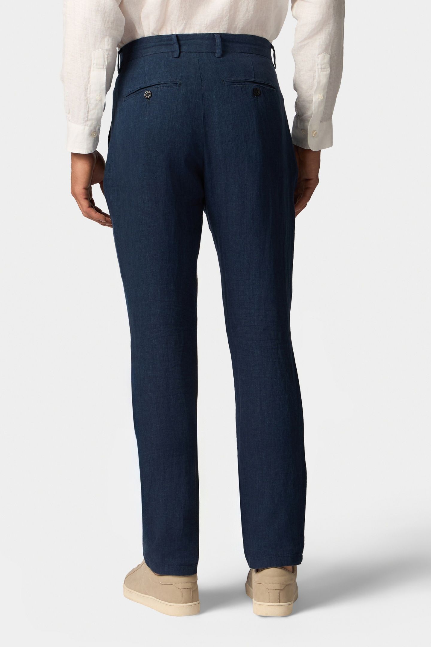LINEN TROUSERS DARK NAVY 3