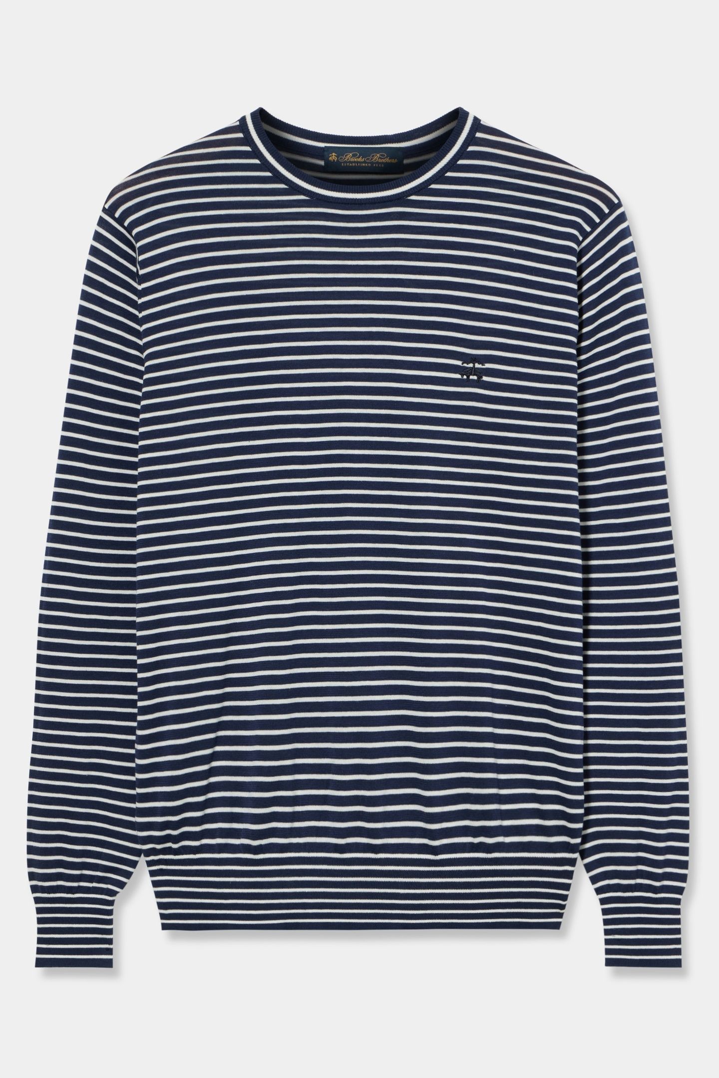 STRIPED CREWNECK COTTON BLUE 3