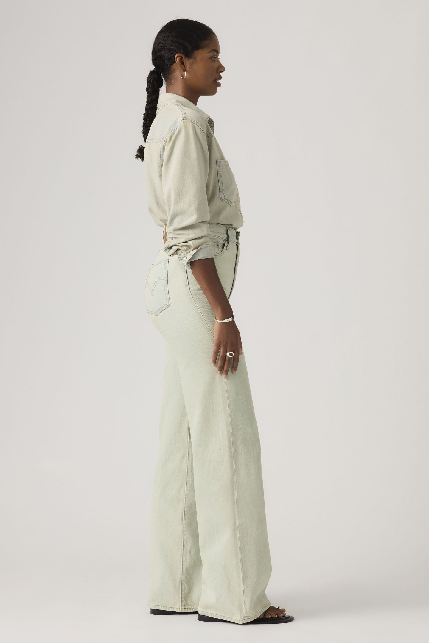 RIBCAGE WIDE LEG JEANS 4