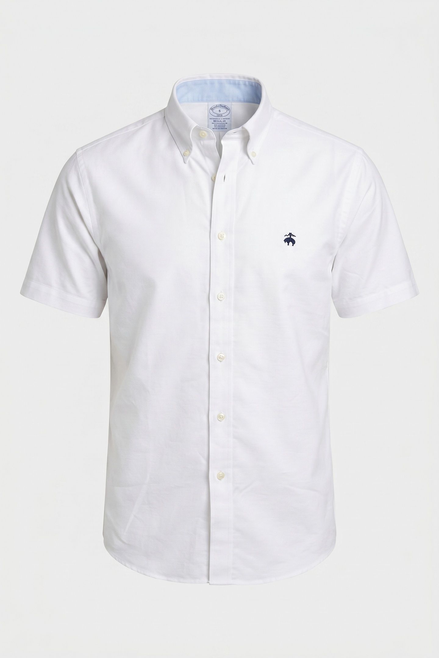 NON-IRON OXFORD STRETCH SOLIDS REGULAR SHIRT WHITE 5