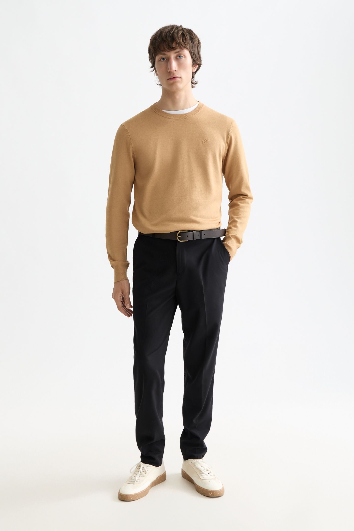 CORE - IRVING - COOL-WOOL BLEND CHINO BLACK 1