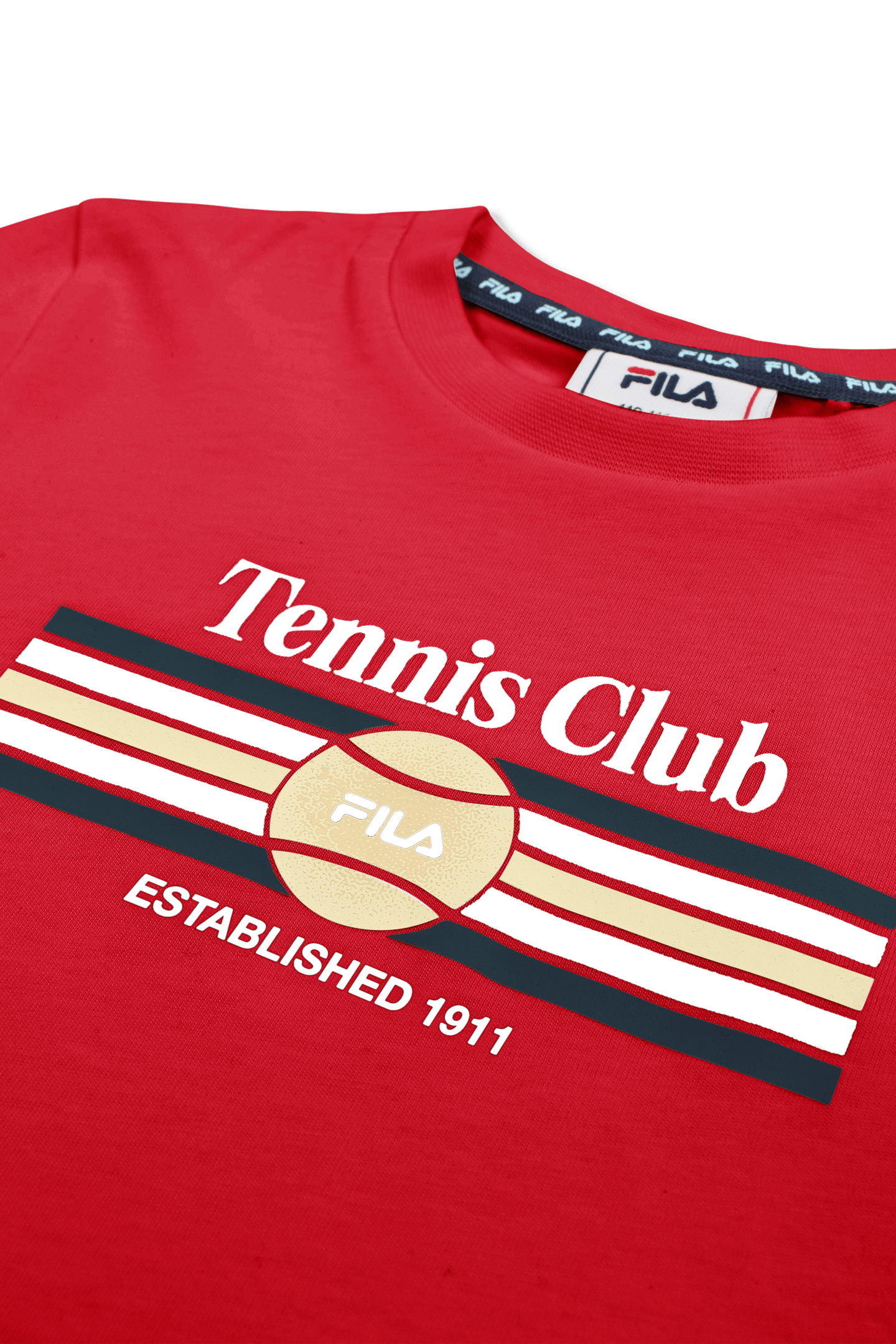COLTANO REGULAR GRAPHIC T-SHIRT TRUE RED 3