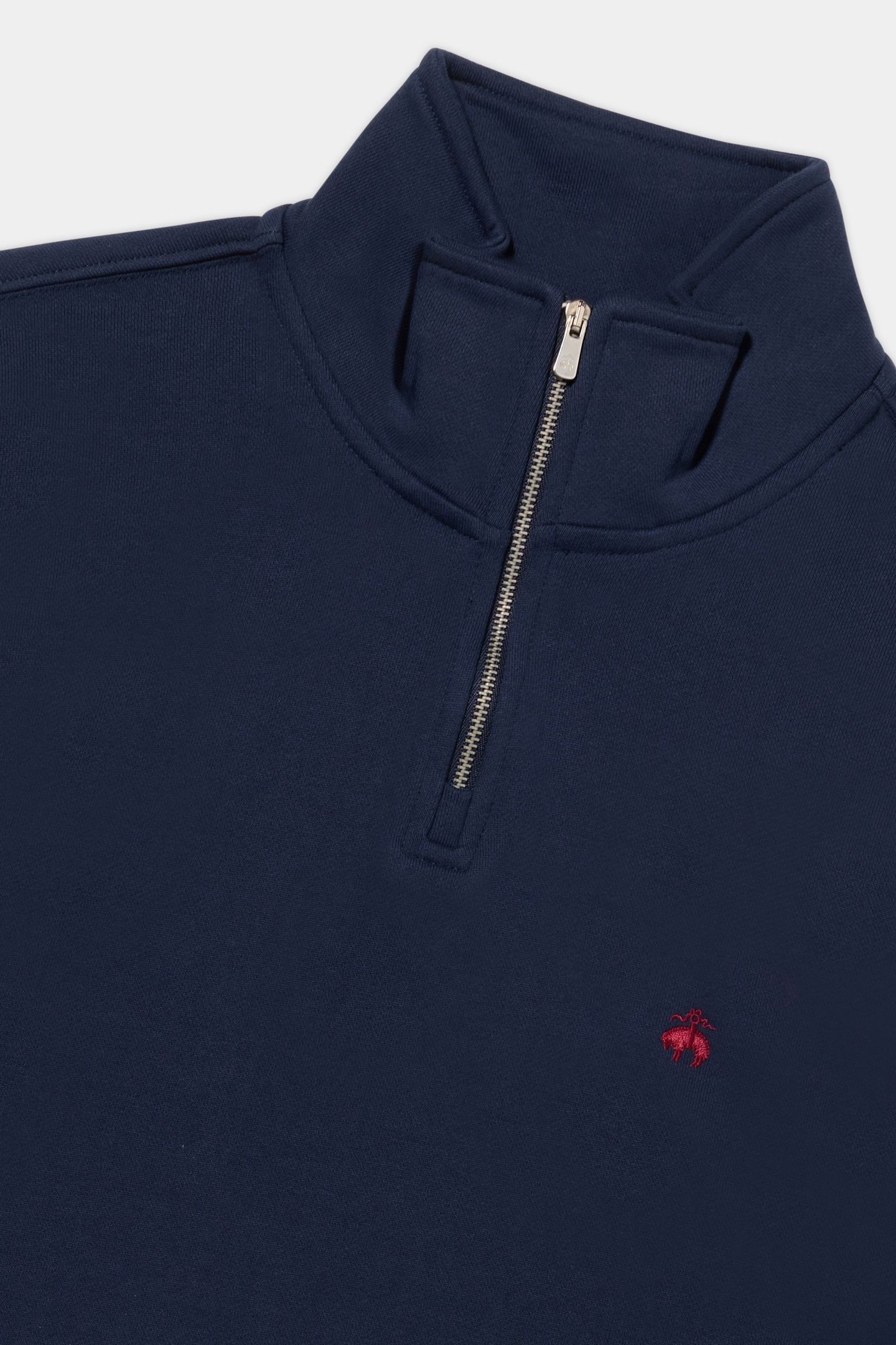 PLAIN HALF-ZIP SWEATSHIRT COTTON NAVY 4